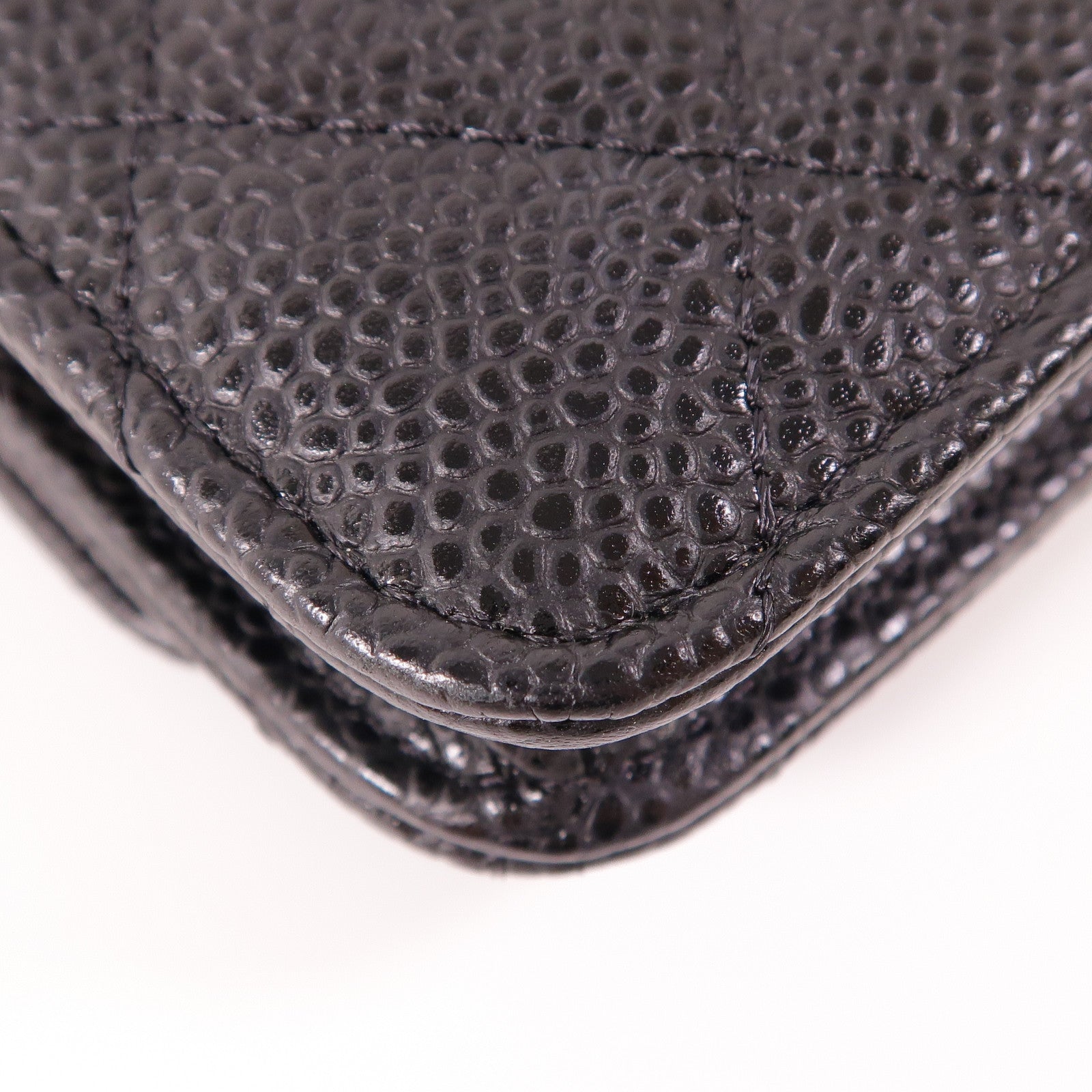 CHANEL 牛皮皮革WOC Wallet On Chain銀扣鏈帶肩背袋