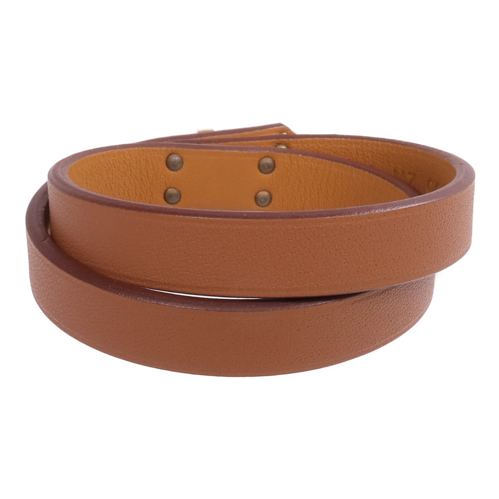 HERMES Swift皮革Mini Kelly Double Tour Bracelet金扣手帶