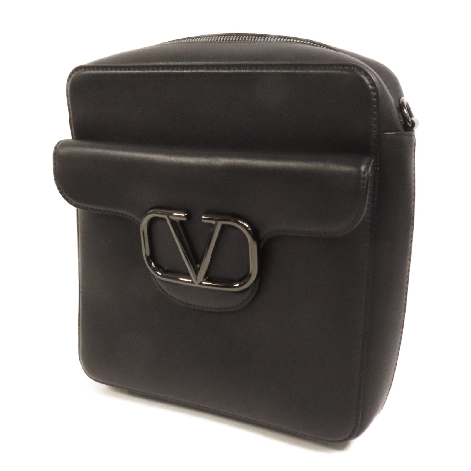 Valentino 牛皮皮革VLogo Shoulder Bag肩背袋