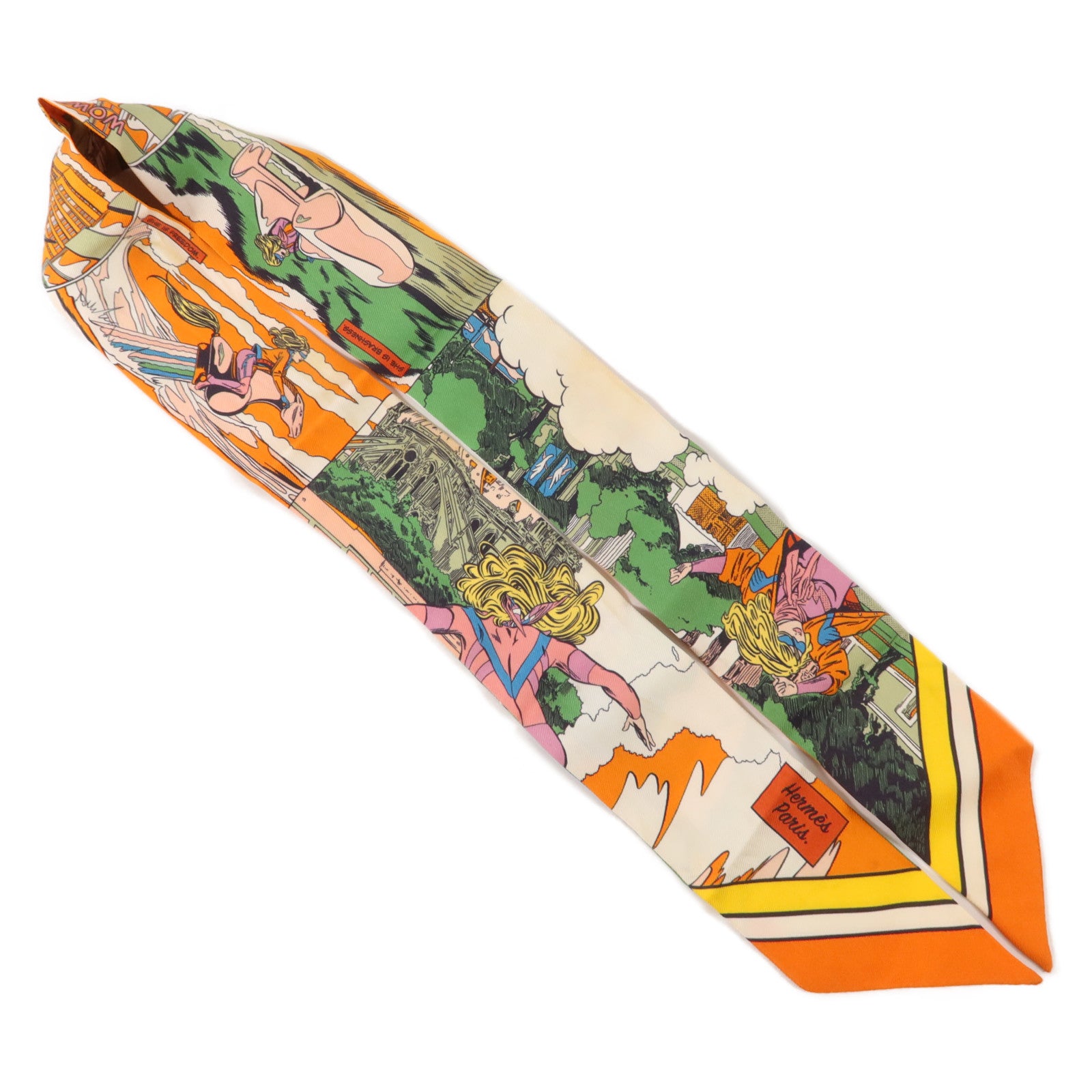 HERMES 絲質Twilly絲巾