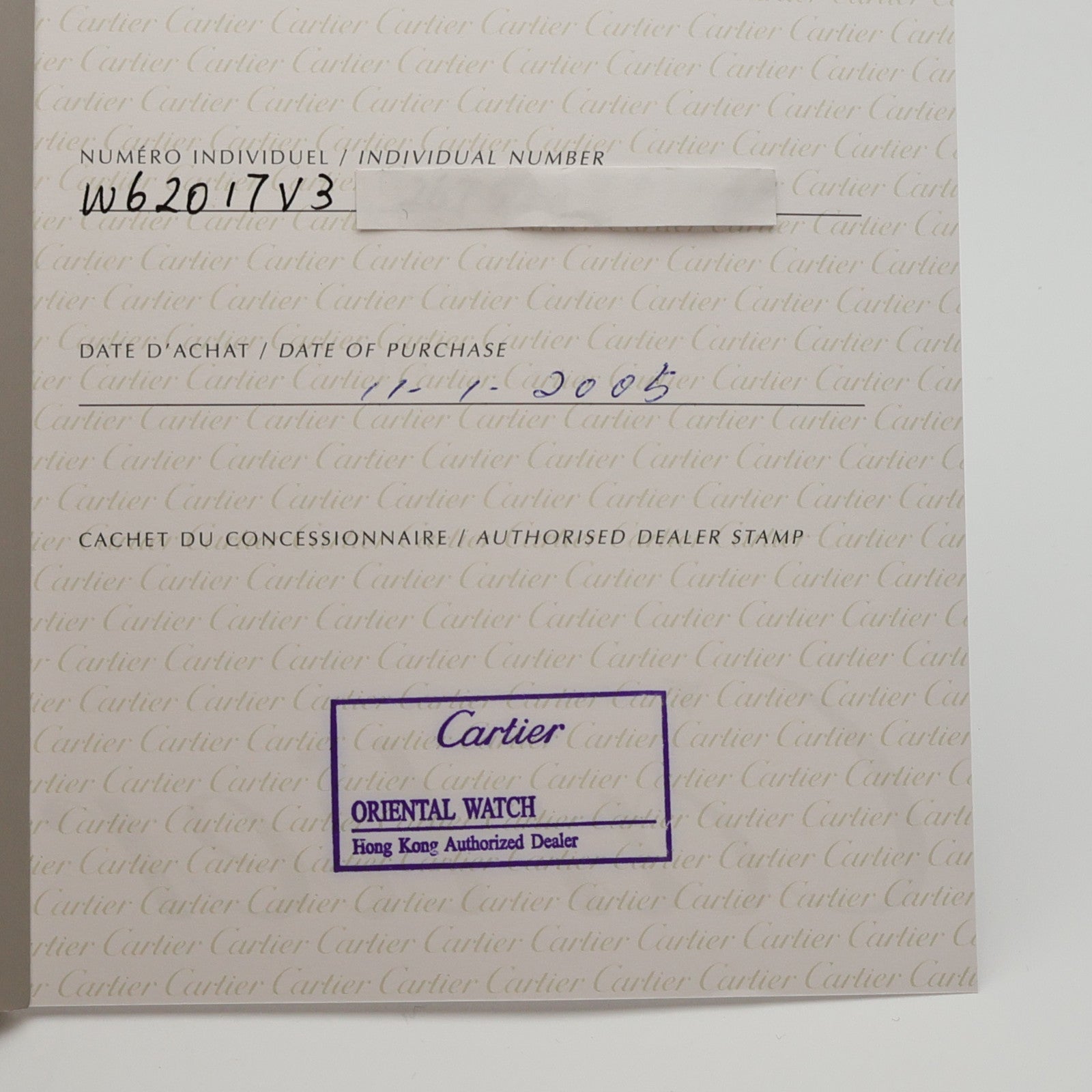 CARTIER Roadstar W62017V3