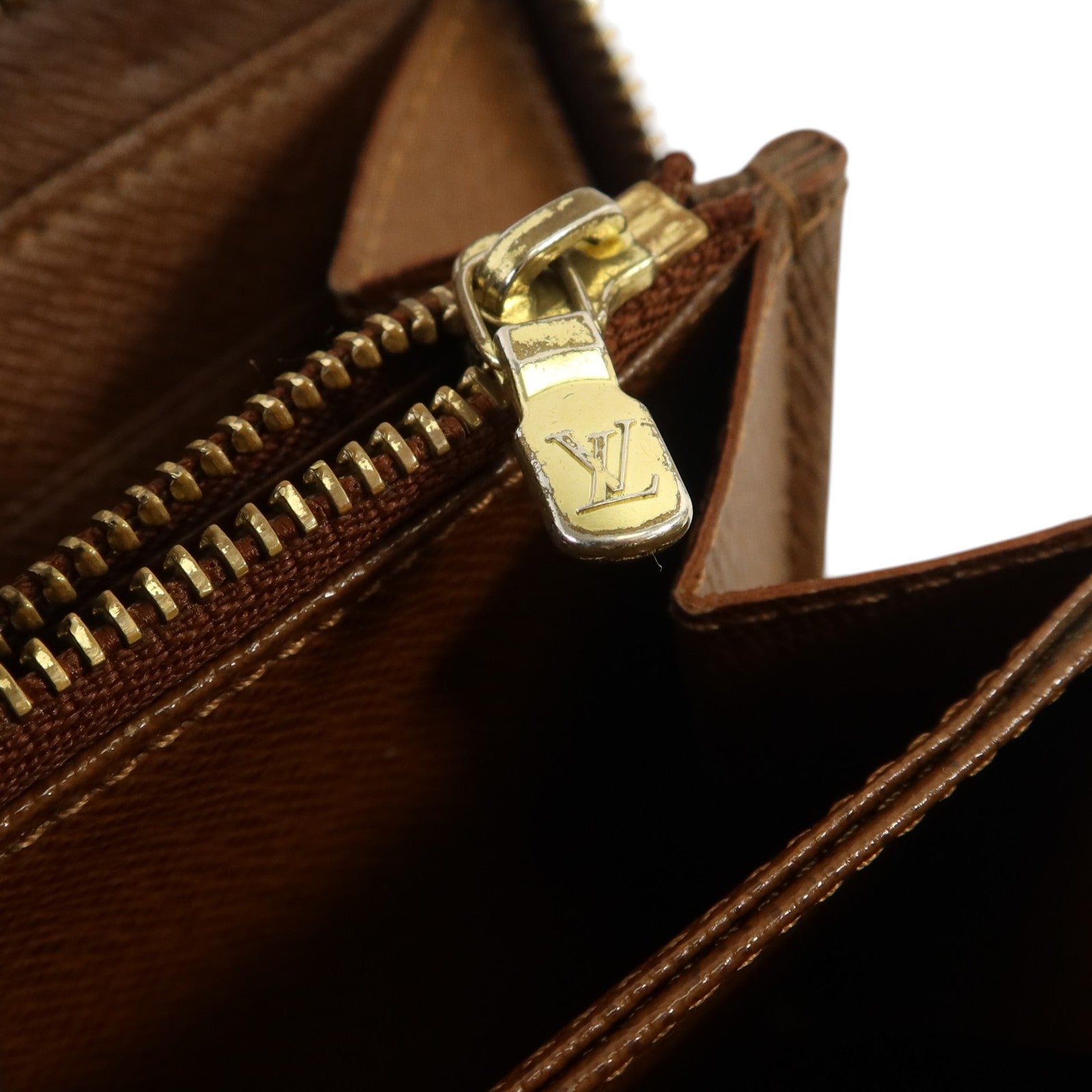 LOUIS VUITTON Monogram Zippy Wallet金扣長錢包