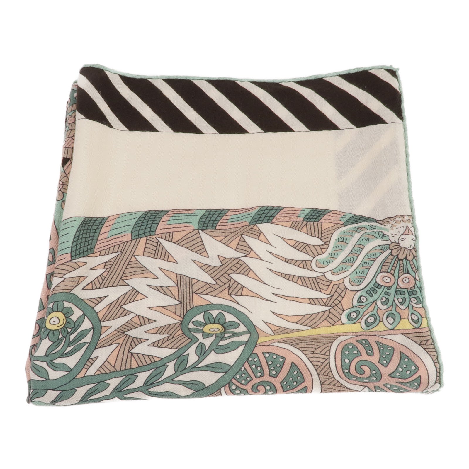 HERMES 羊絨/絲質Scarf圍巾