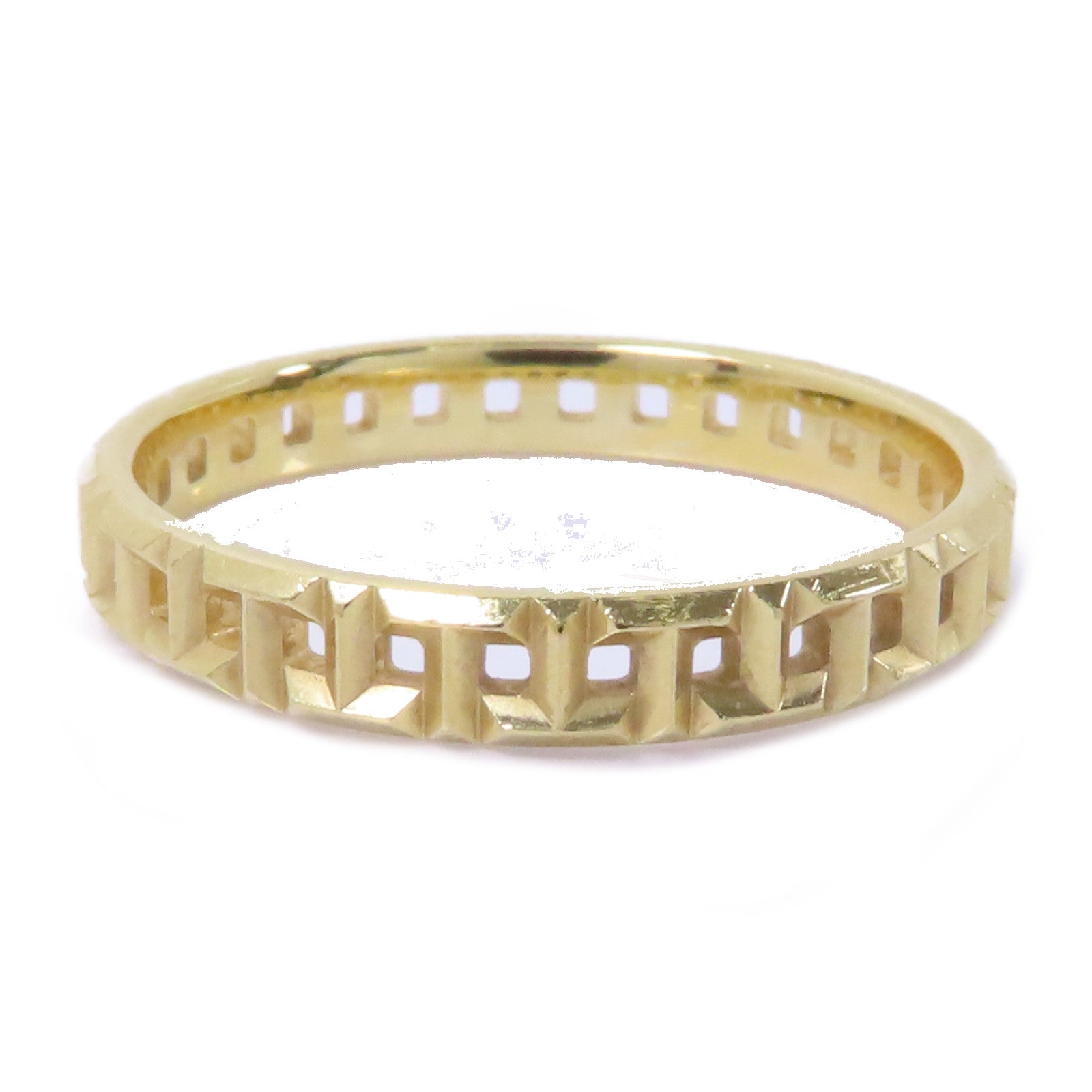 TIFFANY＆CO 18K黄金T True Narrow Ring戒指US#10