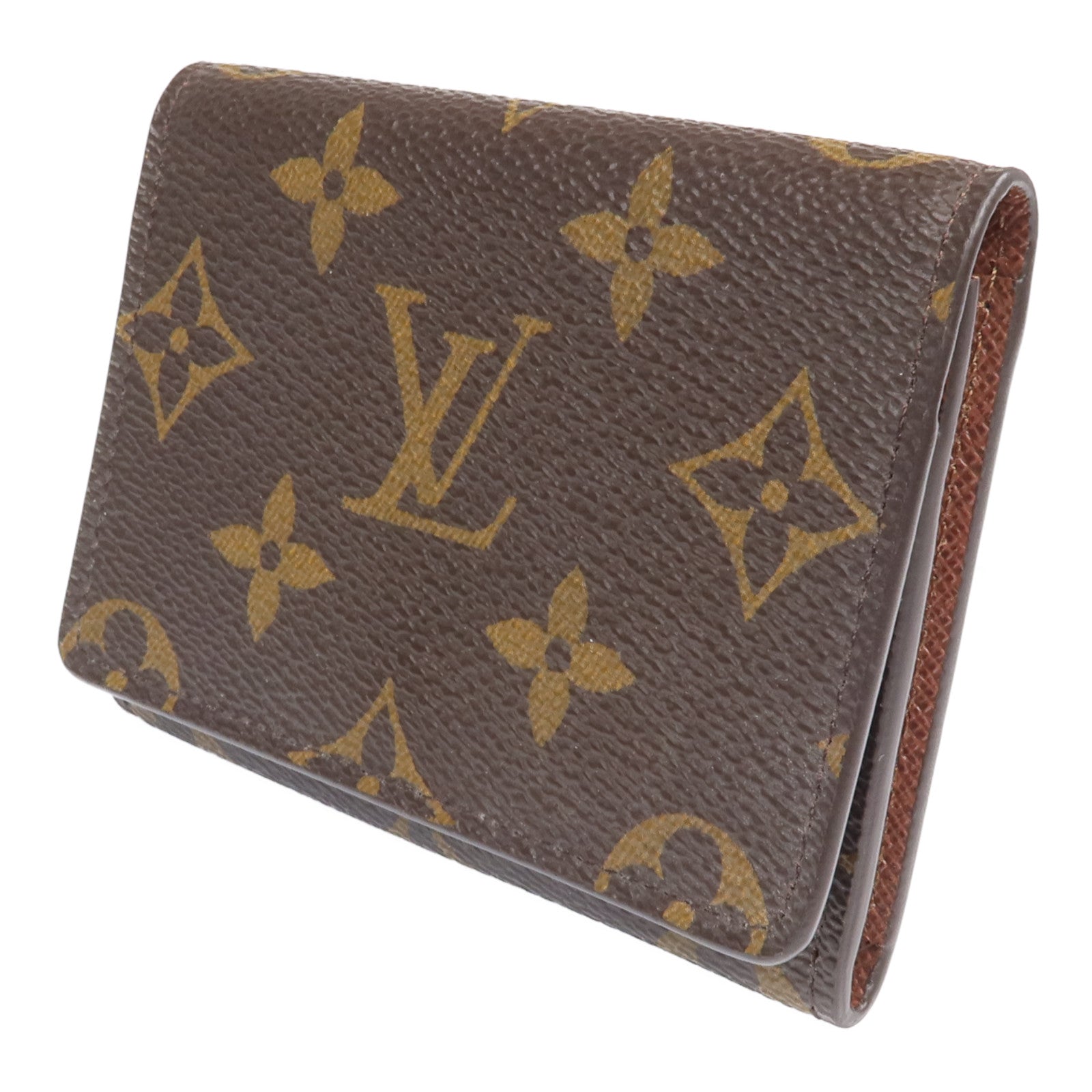 LOUIS VUITTON Monogram Enveloppe Carte De Visite金扣Card Case