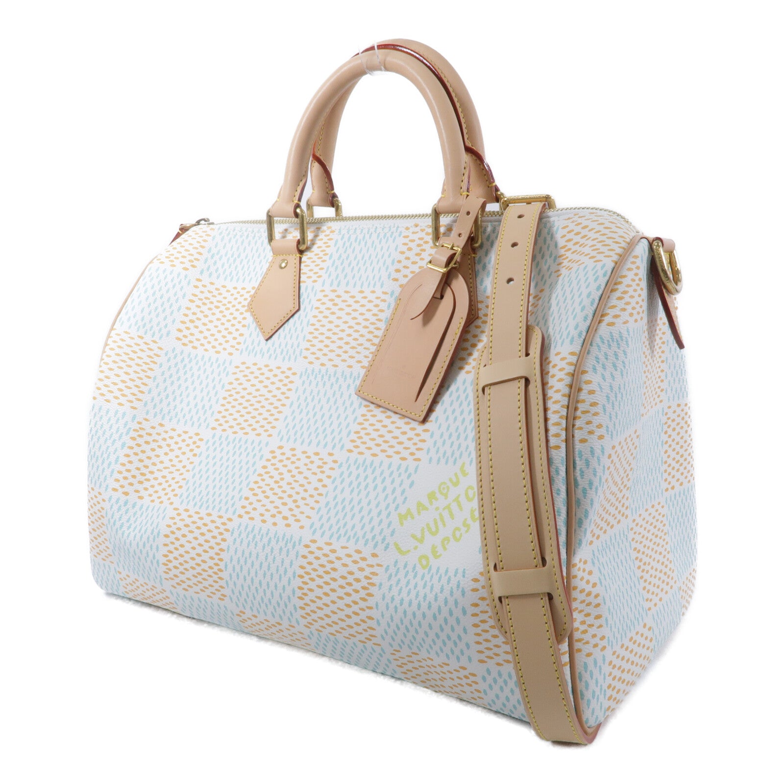 LOUIS VUITTON Damier Heritage Speedy 40 Bandouliere手挽肩背兩用袋