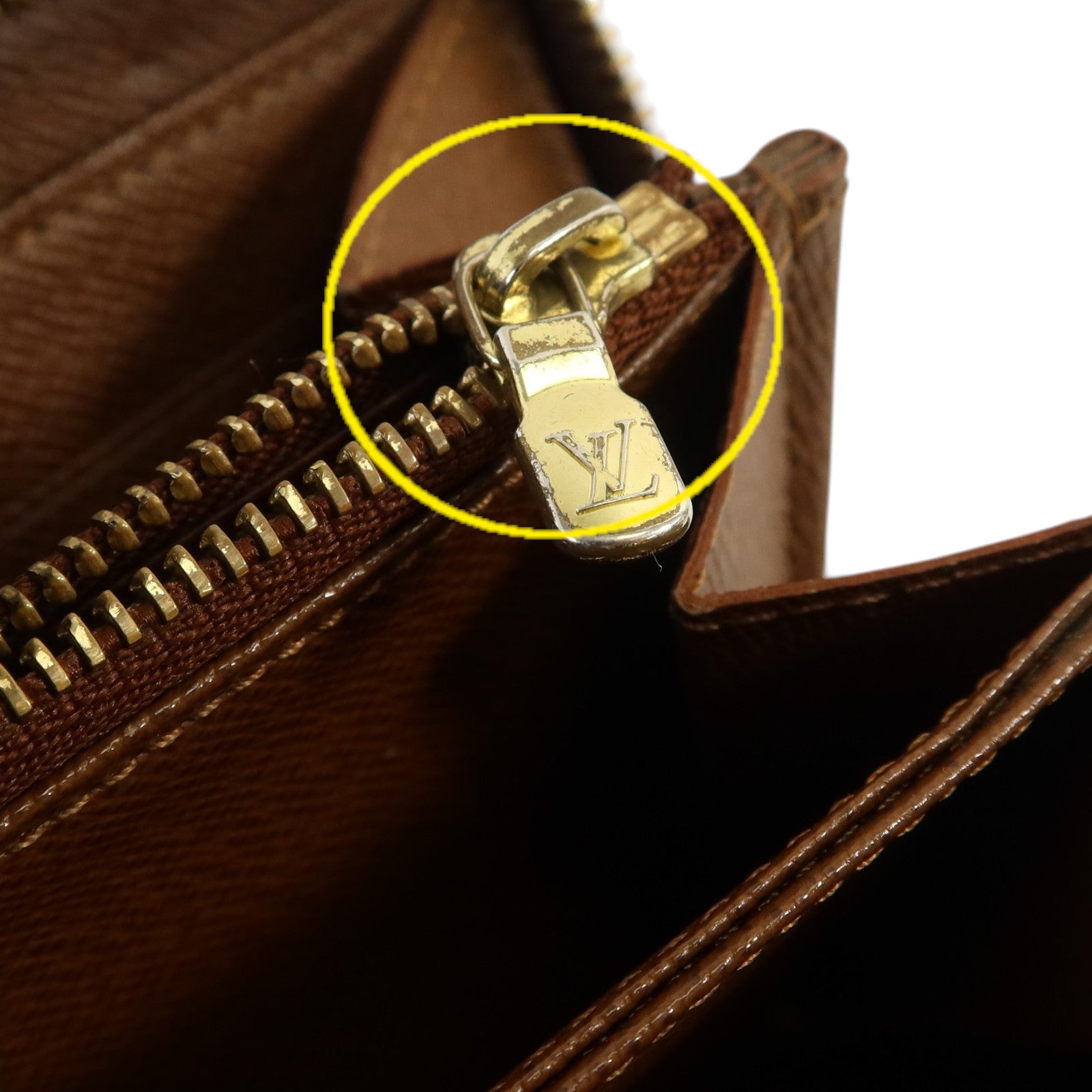LOUIS VUITTON Monogram Zippy Wallet金扣長錢包