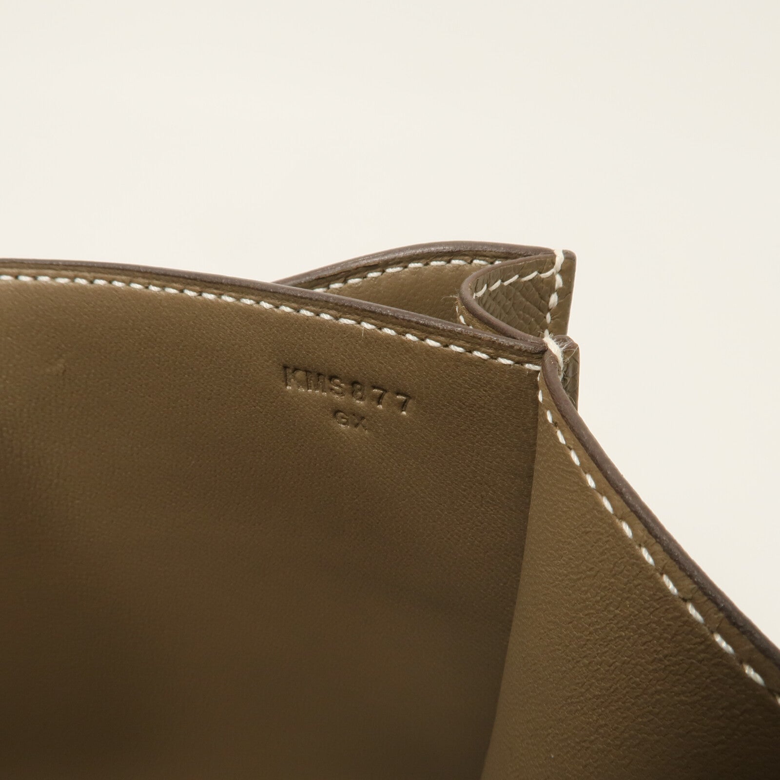 HERMES Epsom皮革Constance Mini肩背袋Etoupe