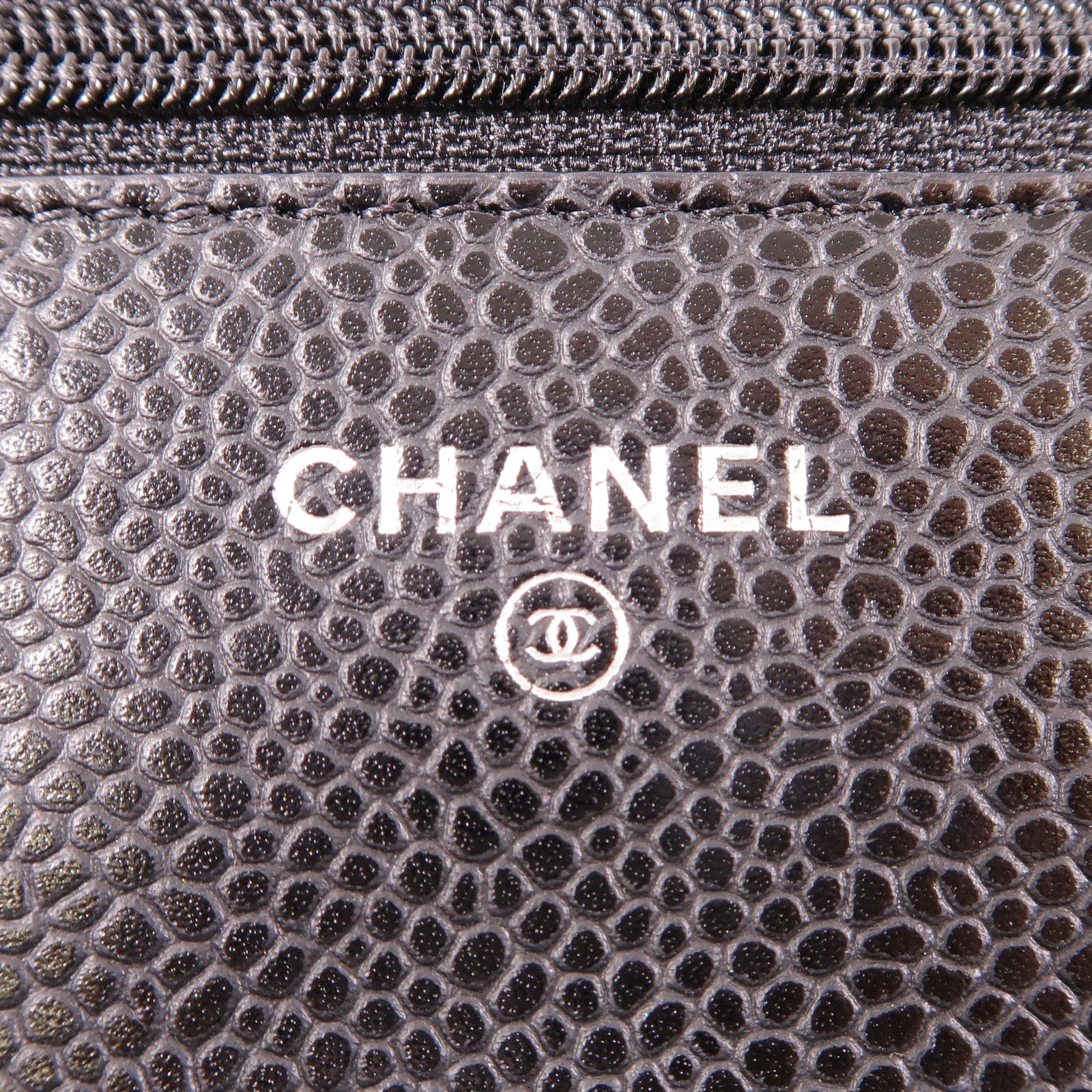 CHANEL 牛皮皮革WOC Wallet On Chain銀扣鏈帶肩背袋