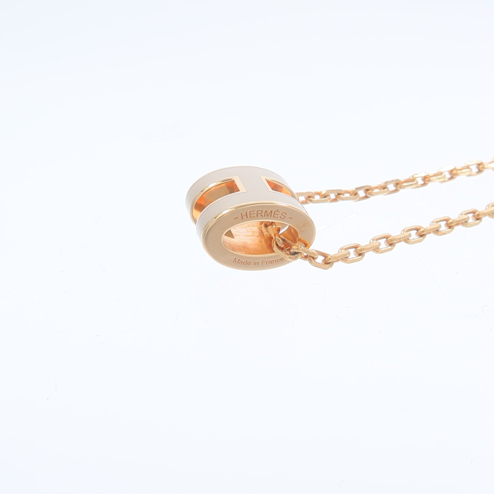HERMES 金屬Mini Pop H Pendant項鍊Chai