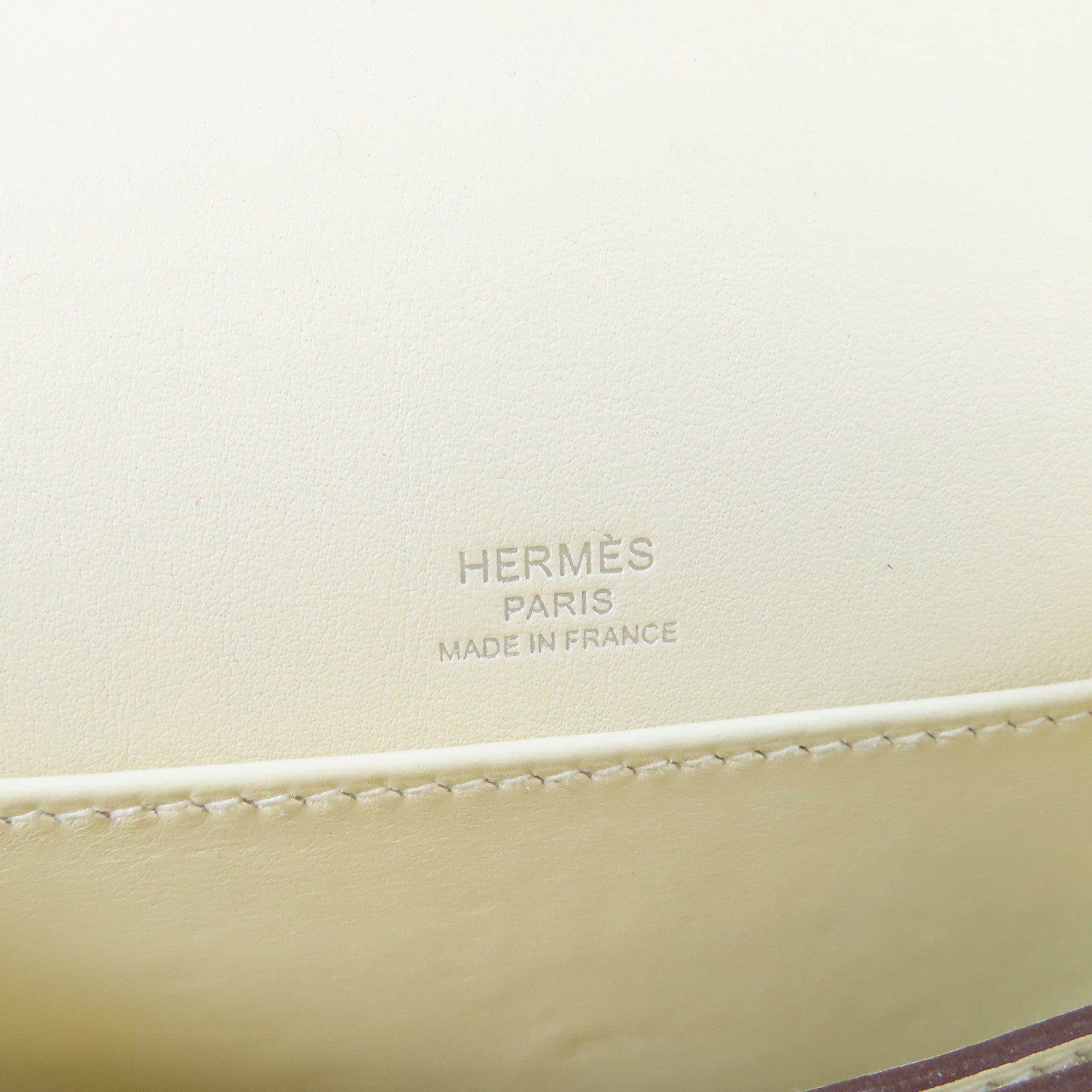 HERMES 【激減優惠】Swift皮革Mini Roulis Circuit銀扣肩背袋Nata奶油白色/Lime萊姆色