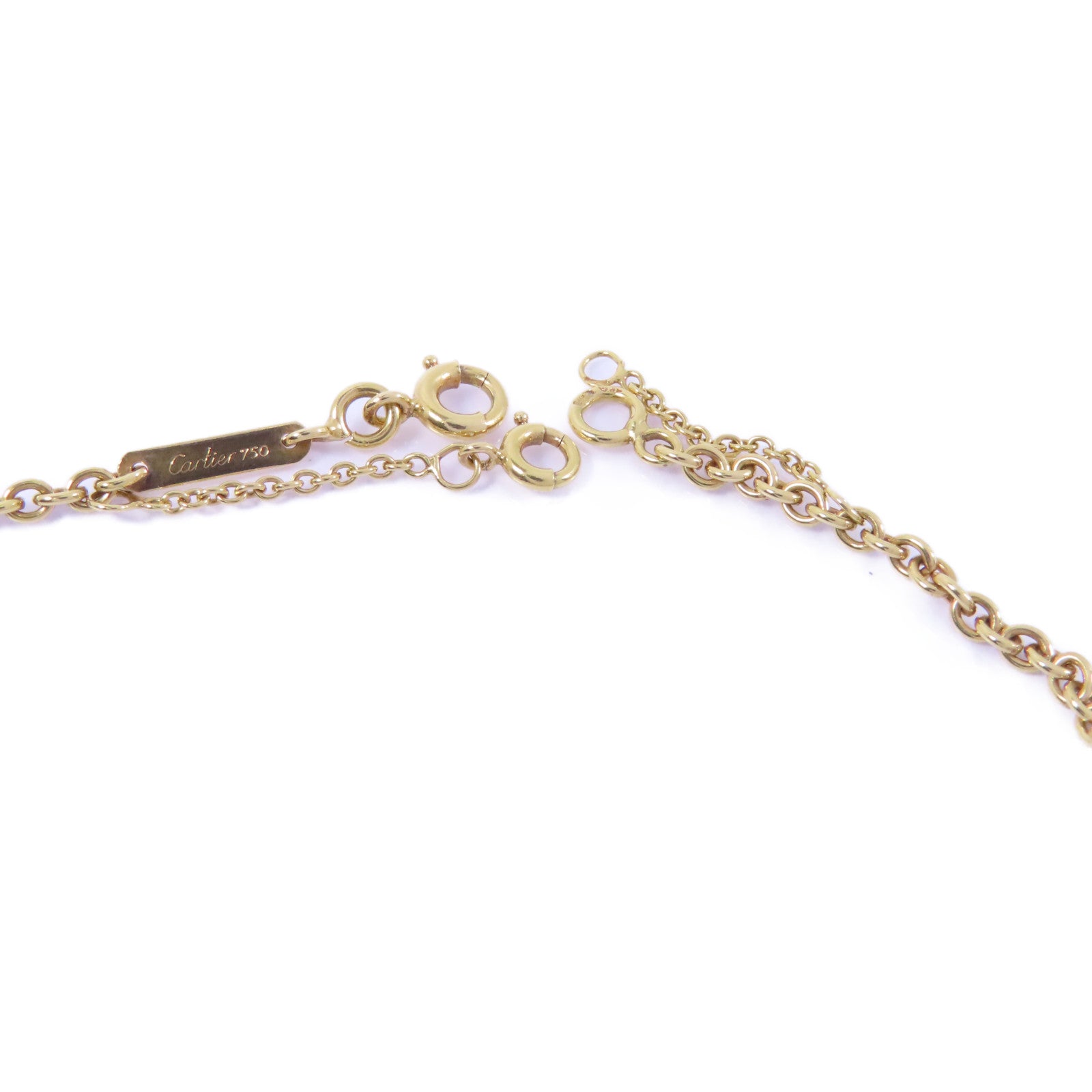 CARTIER 18K黄金/玫瑰金/白金Trinity Diamond Necklace項鍊