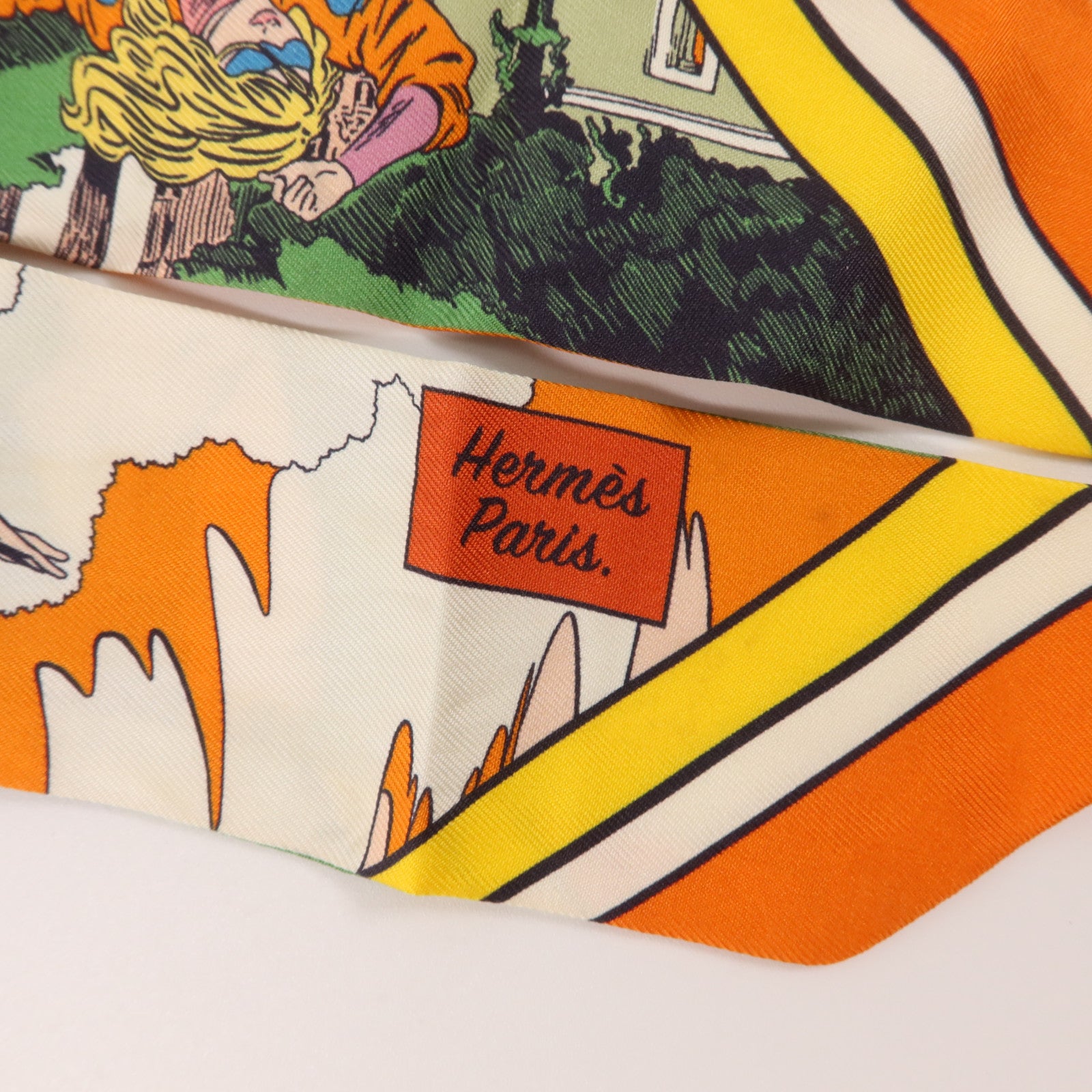 HERMES 絲質Twilly絲巾