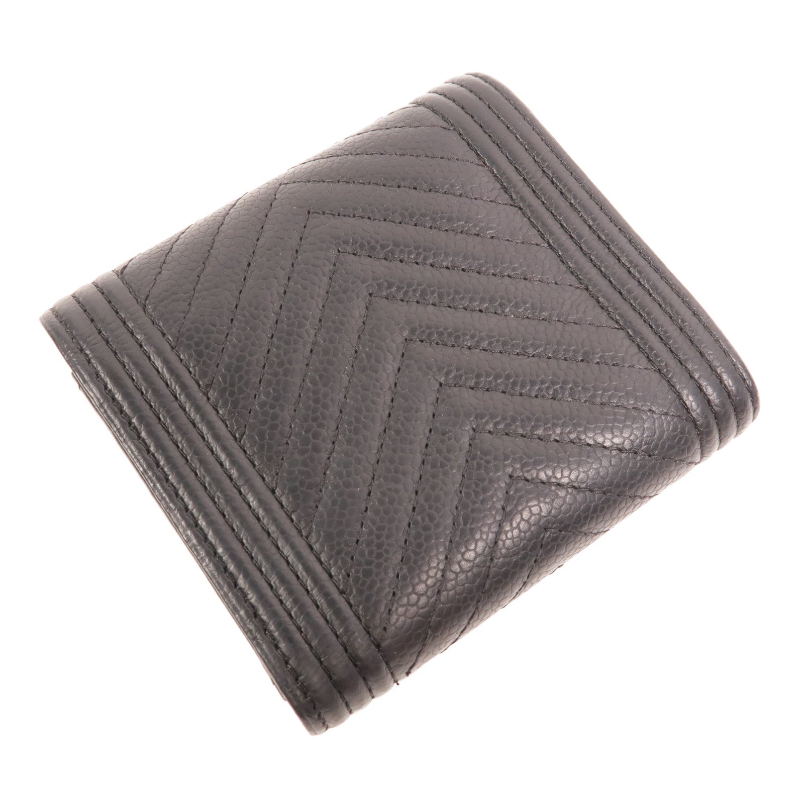 CHANEL 牛皮皮革Boy Wallet錢包