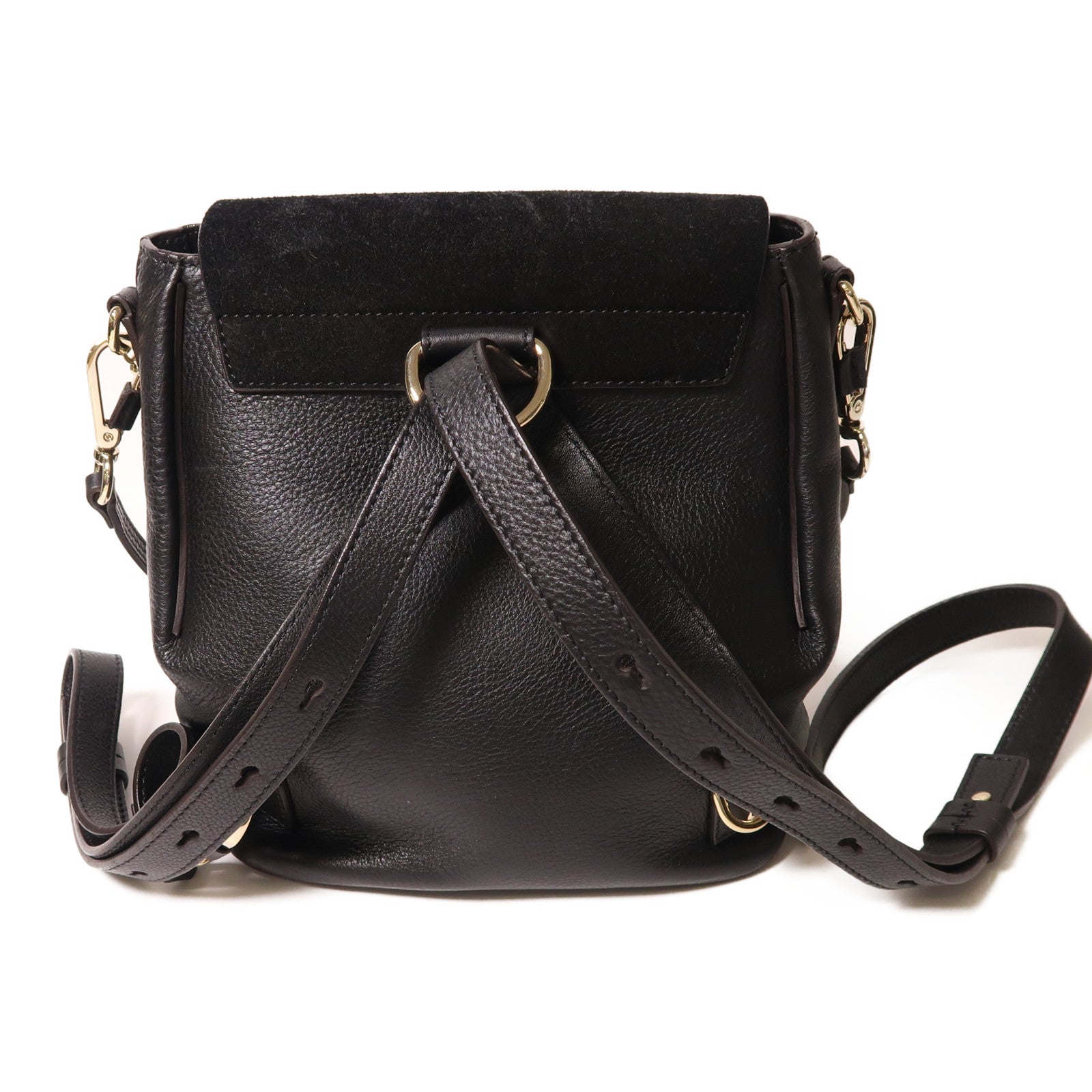 Chloe 【激減優惠】牛皮皮革Backpack金扣背包