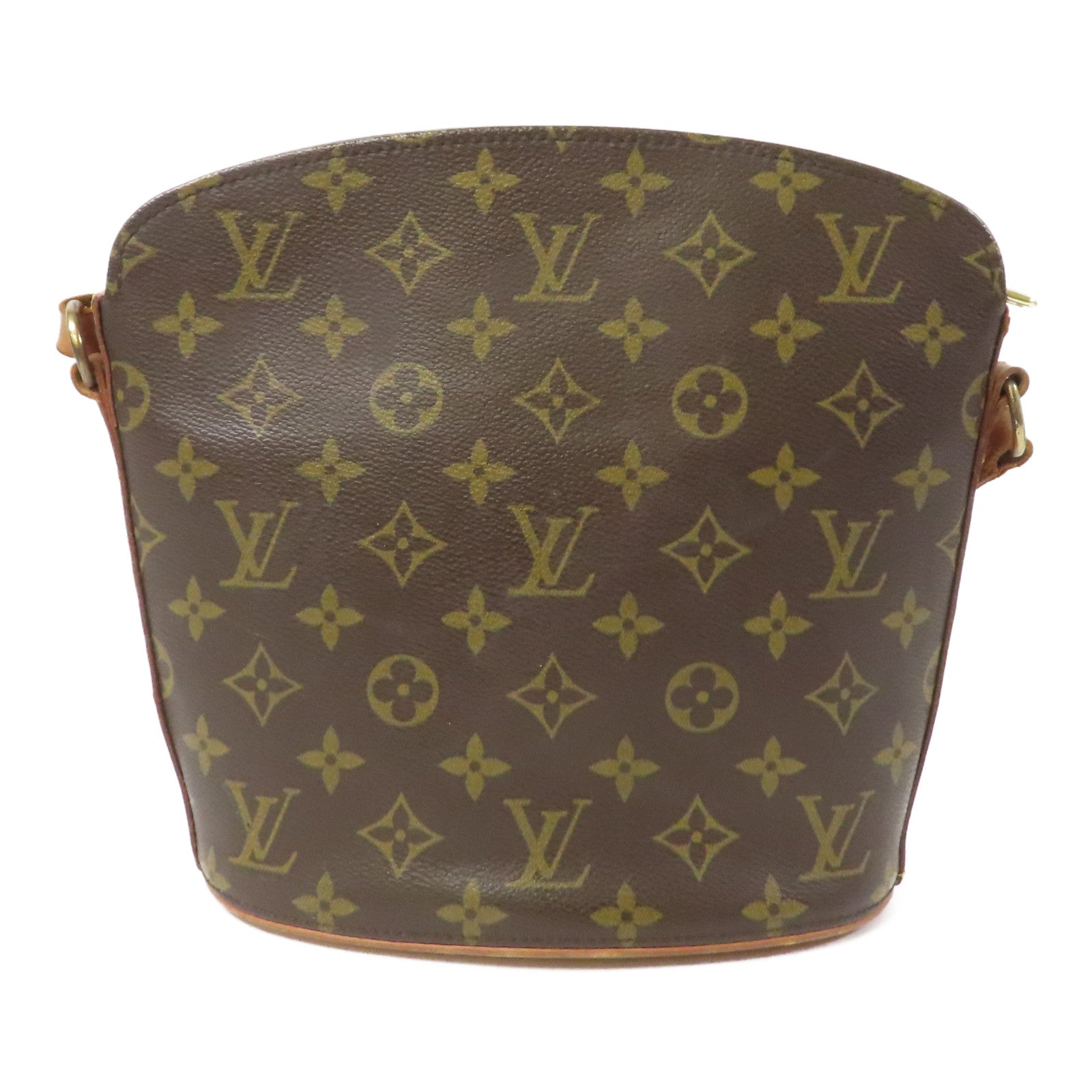 LOUIS VUITTON Monogram Drouot金扣肩背袋啡色