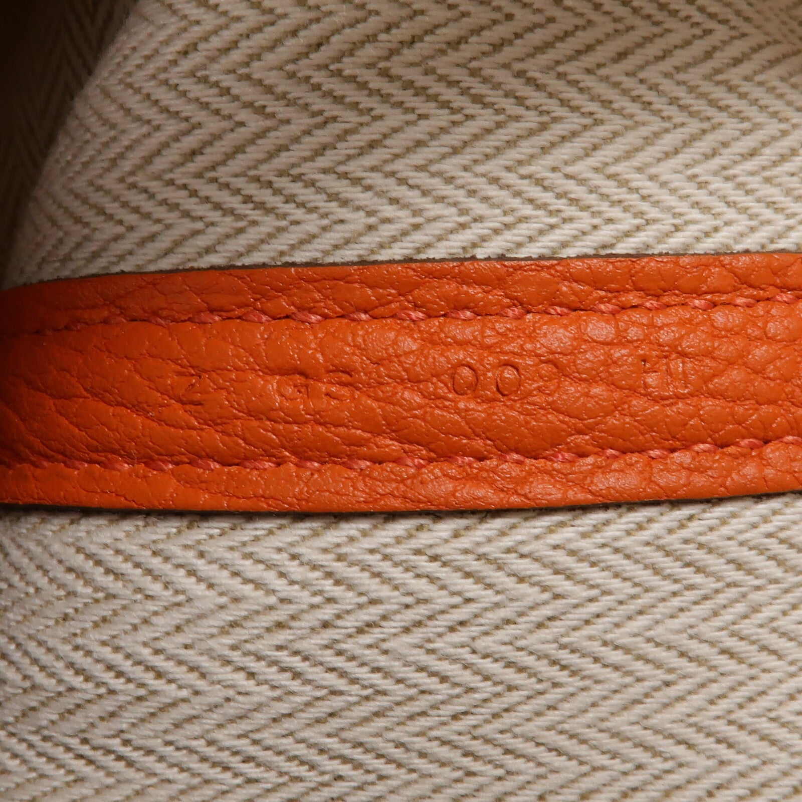 HERMES Negonda皮革Garden Party TPM手挽袋Orange H
