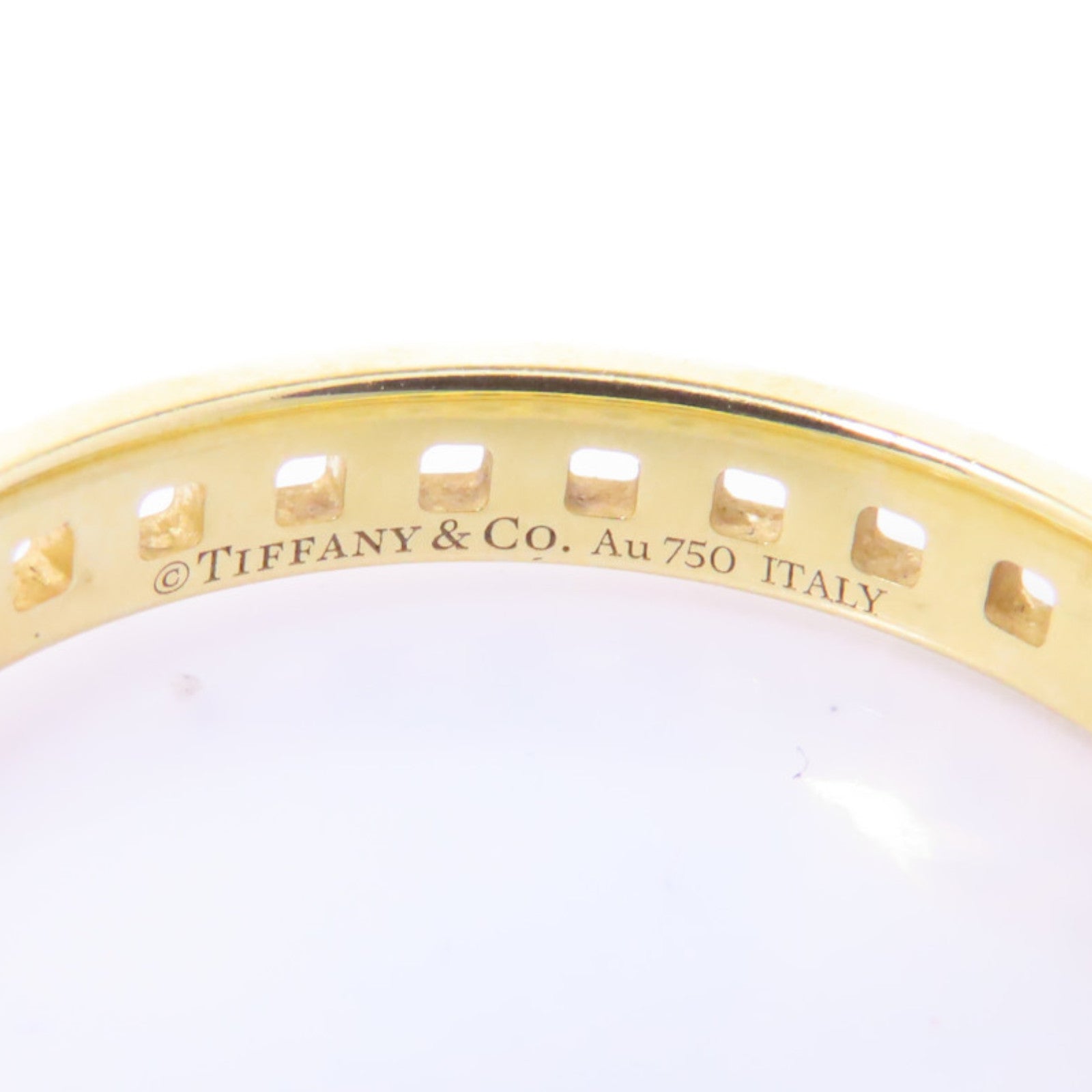 TIFFANY＆CO 18K黄金T True Narrow Ring戒指US#10