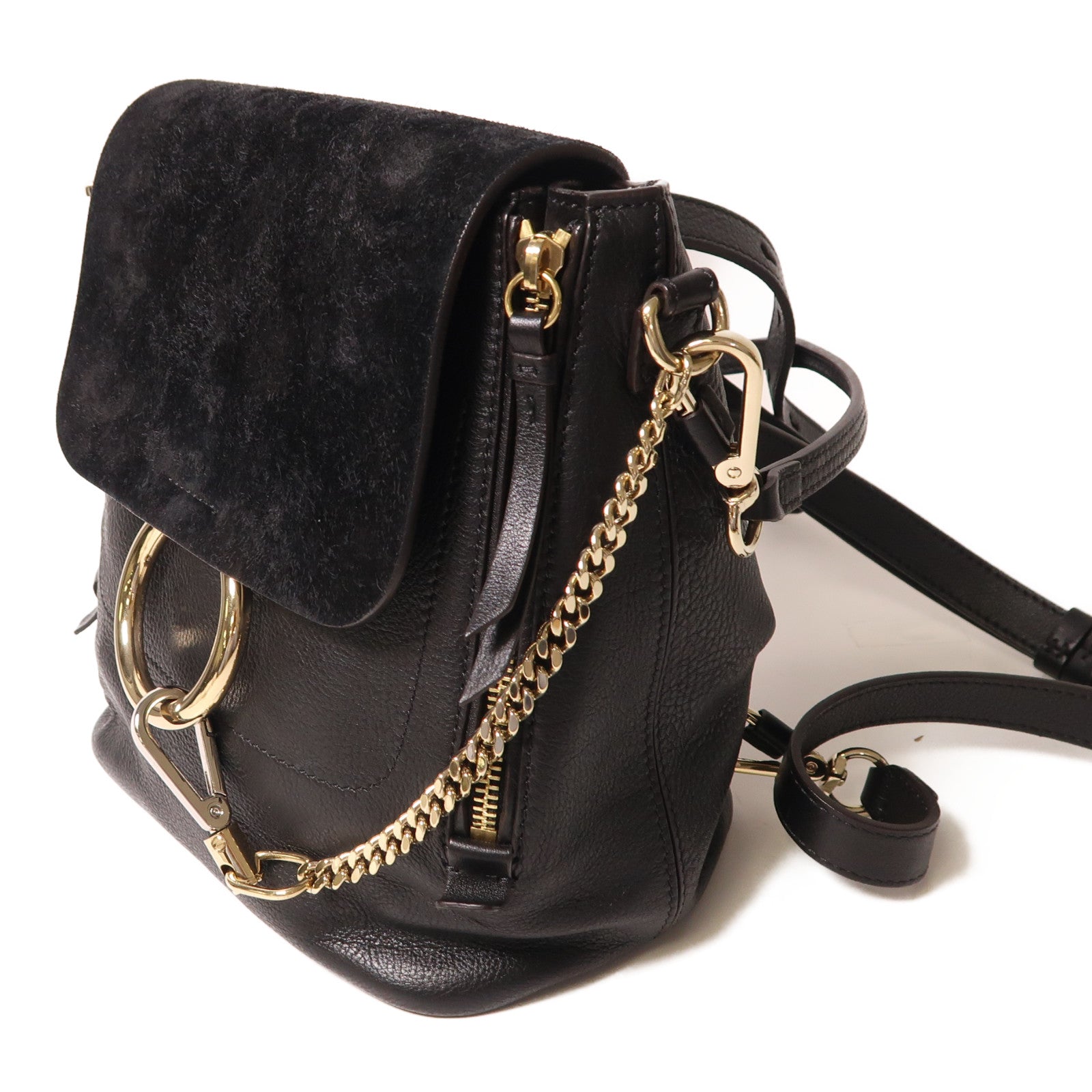 Chloe 【激減優惠】牛皮皮革Backpack金扣背包