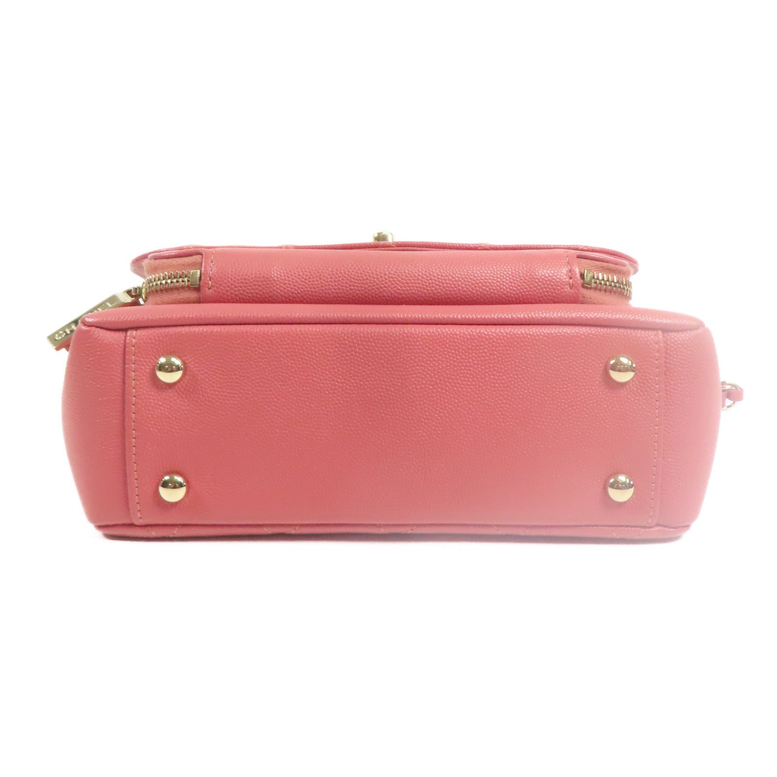 CHANEL 牛皮皮革Affinity金扣手挽肩背兩用袋