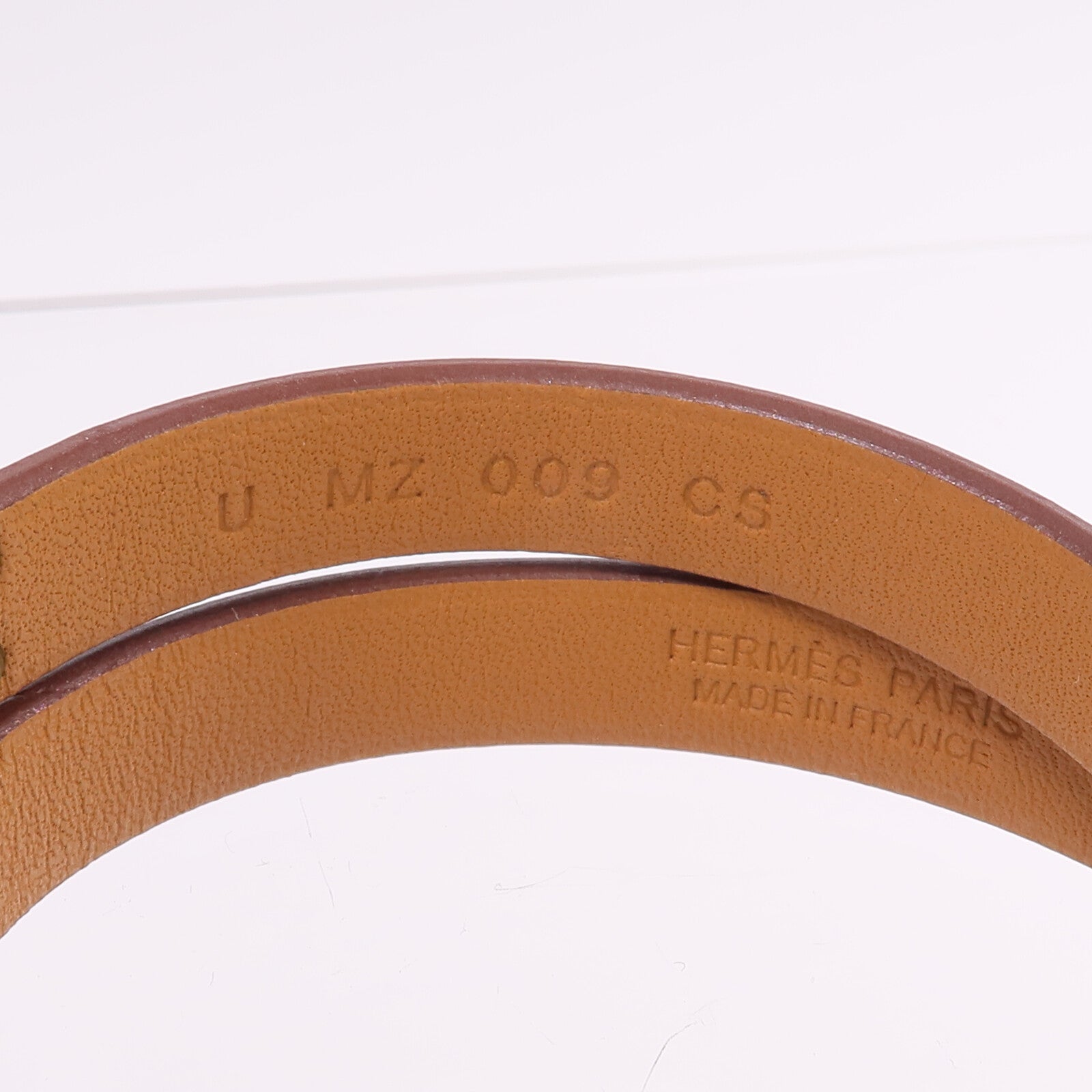 HERMES Swift皮革Mini Kelly Double Tour Bracelet金扣手帶