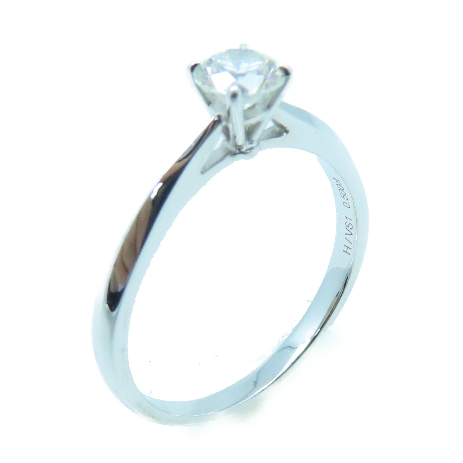 JEWELRY **【激減優惠】18K白金Diamond Ring 0.50ct鑽石戒指US#8