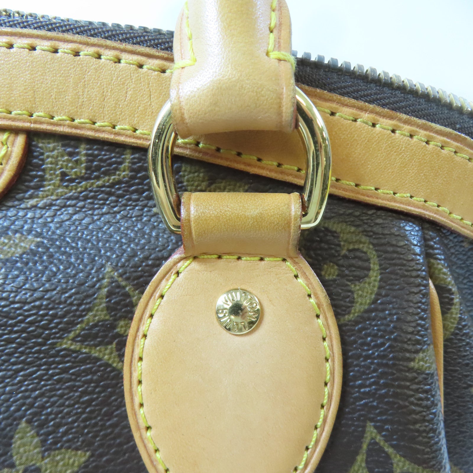 LOUIS VUITTON Monogram Tivoli PM金扣手挽袋啡色
