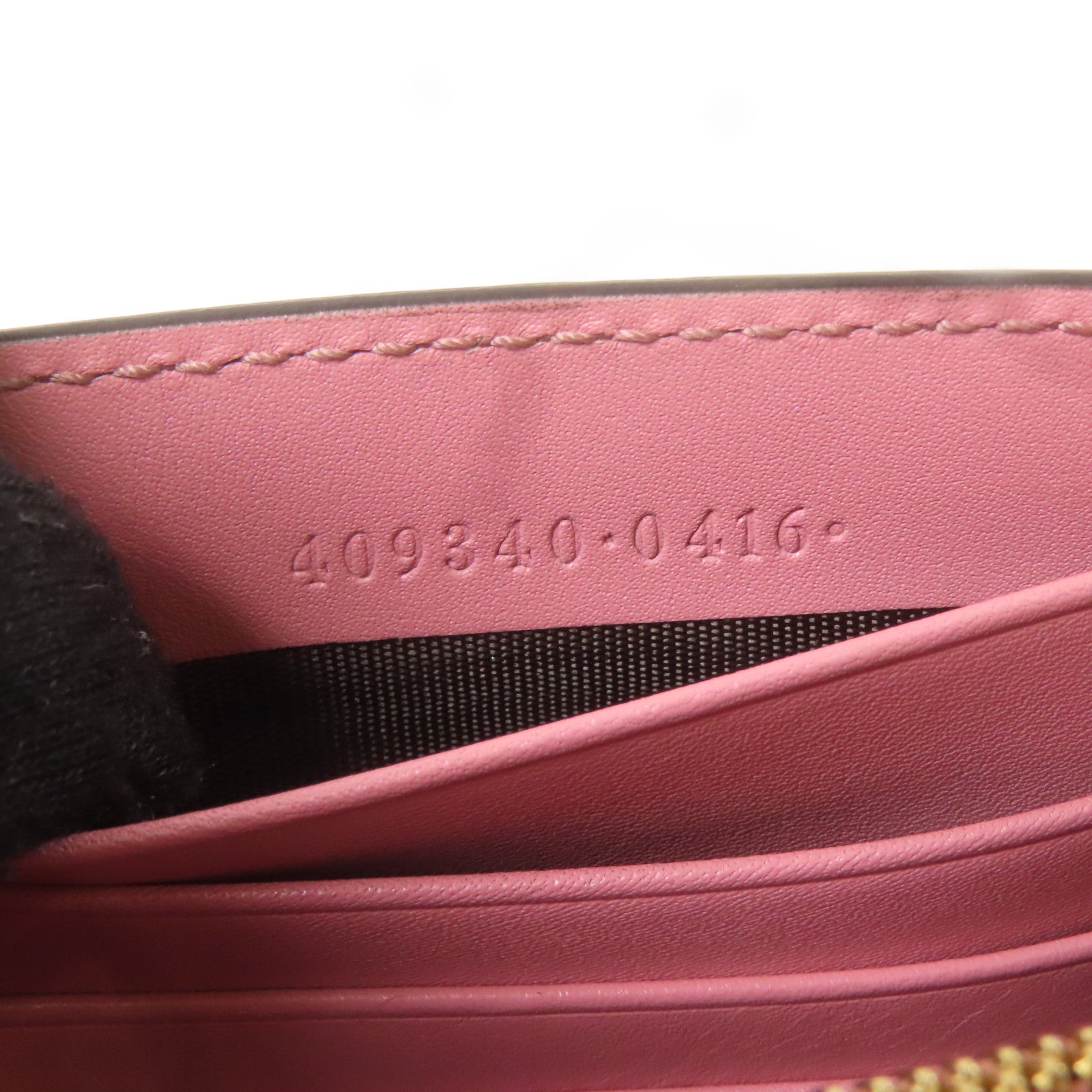 GUCCI 牛皮皮Wallet On Chain金扣鏈帶肩背袋粉紅色