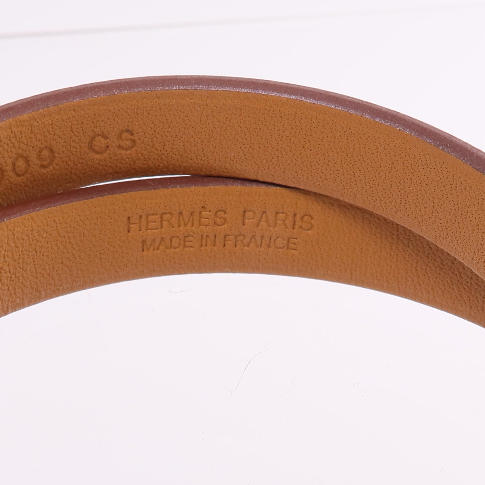HERMES Swift皮革Mini Kelly Double Tour Bracelet金扣手帶