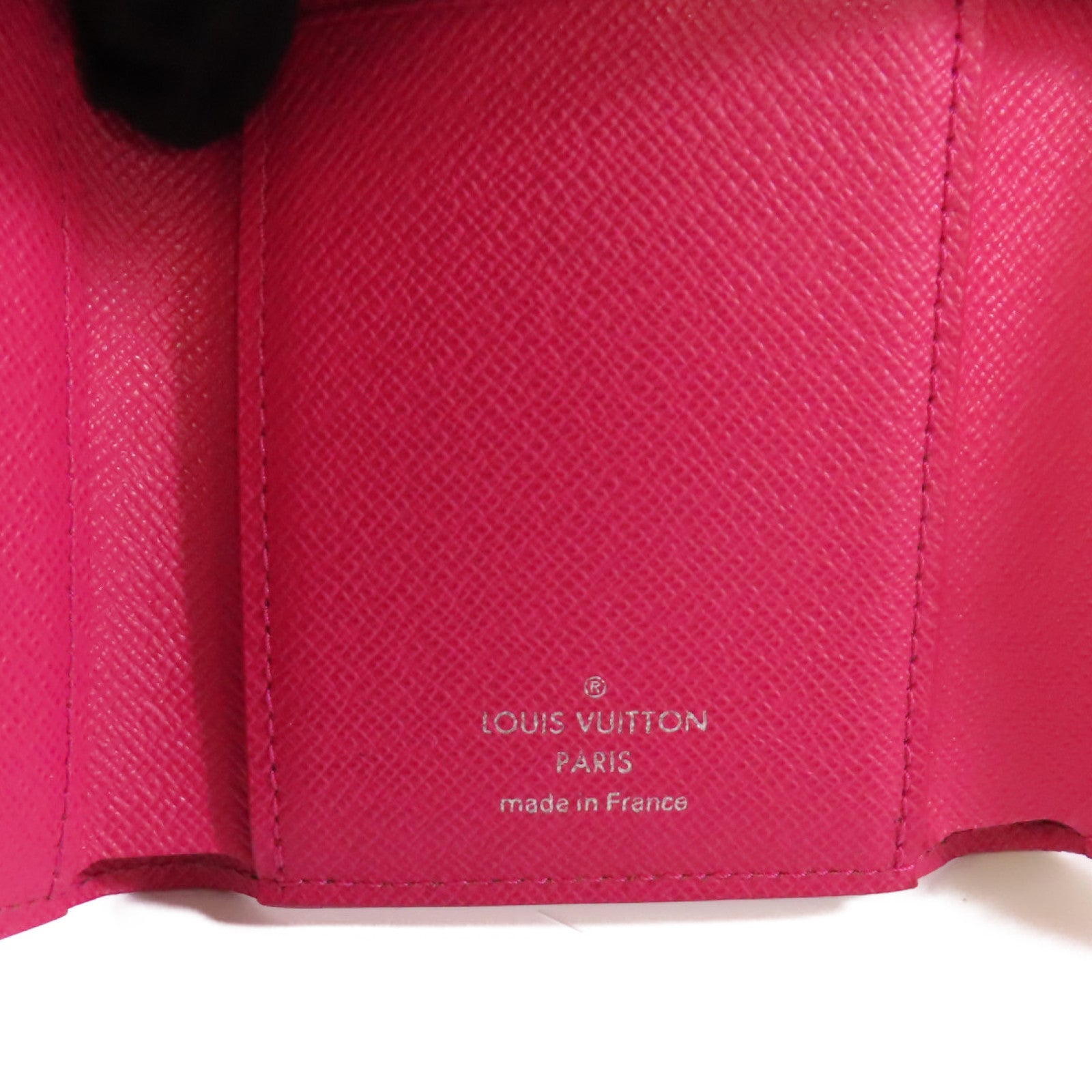LOUIS VUITTON Epi Leather Victorine Small Wallet銀扣短錢包黑色/粉紅色