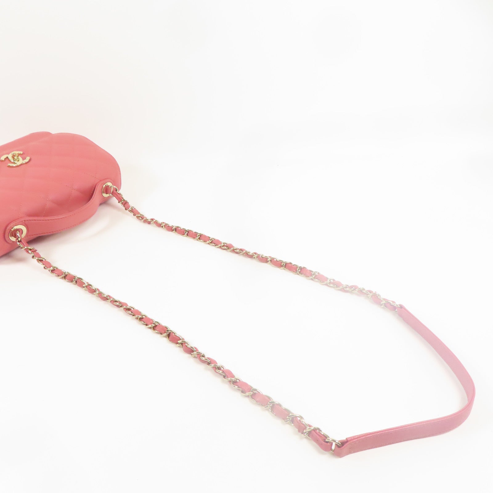 CHANEL 牛皮皮革Affinity金扣手挽肩背兩用袋