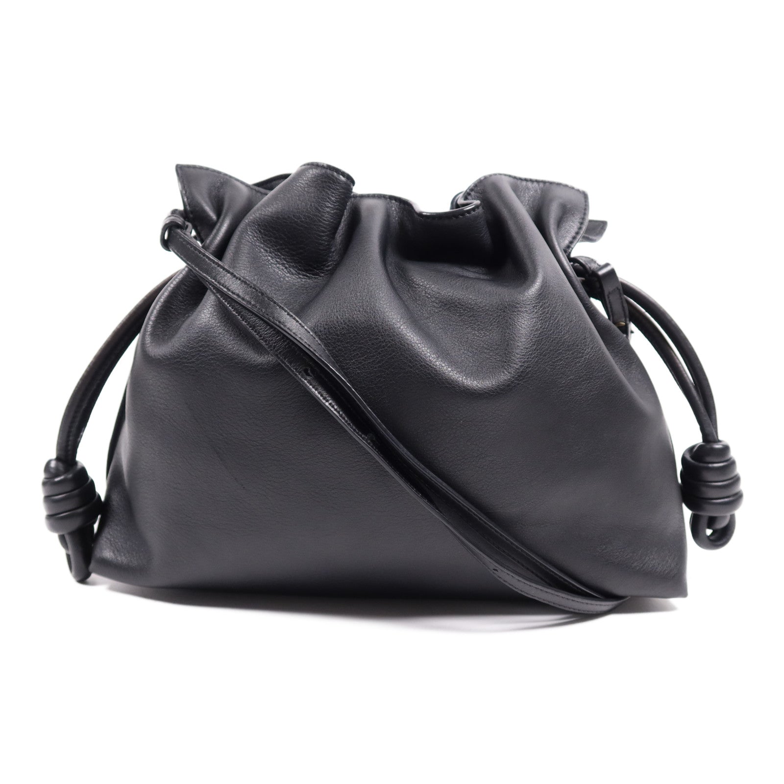 LOEWE 牛皮皮革Flamenco Medium金扣肩背袋