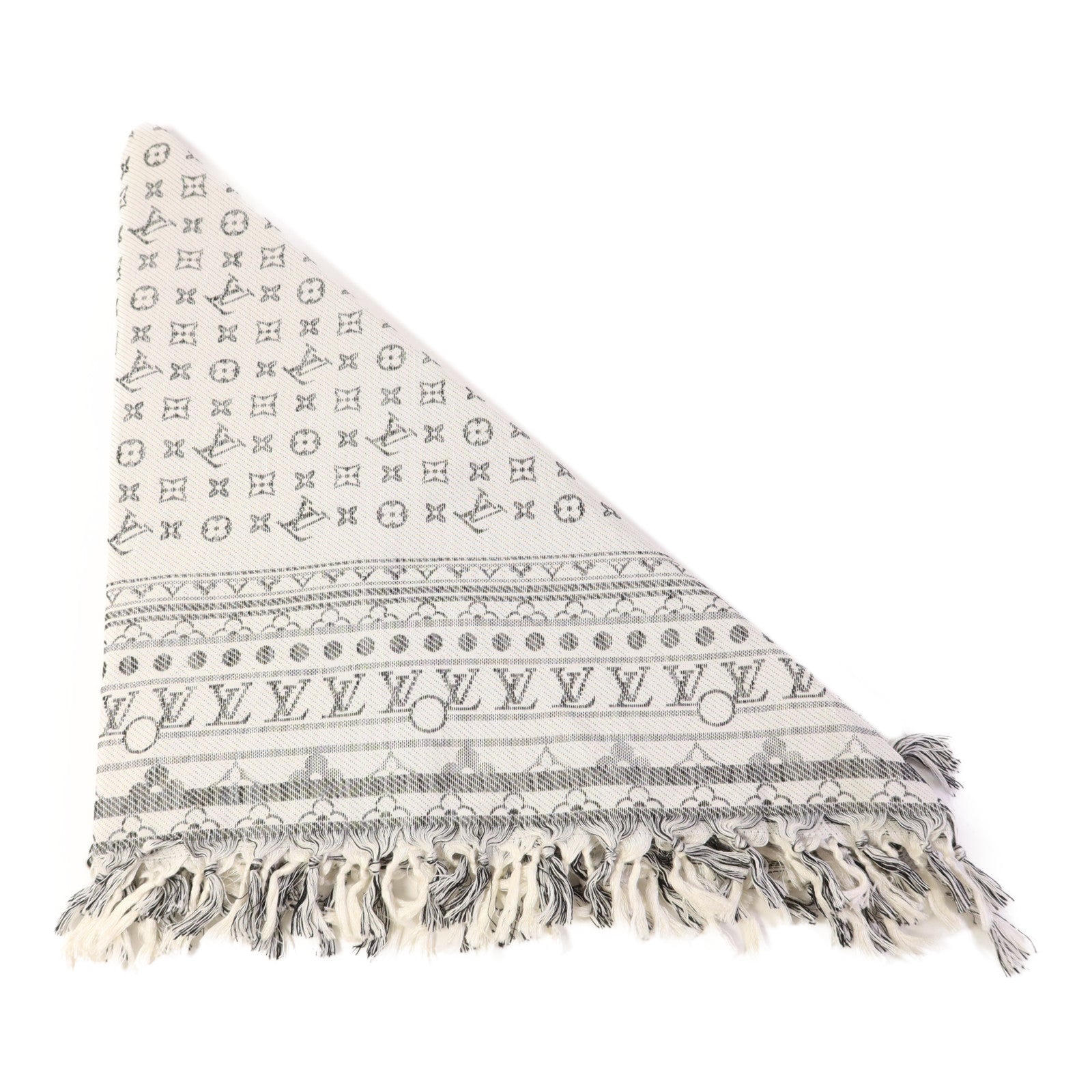 LOUIS VUITTON 絲質/羊毛Scarf絲巾