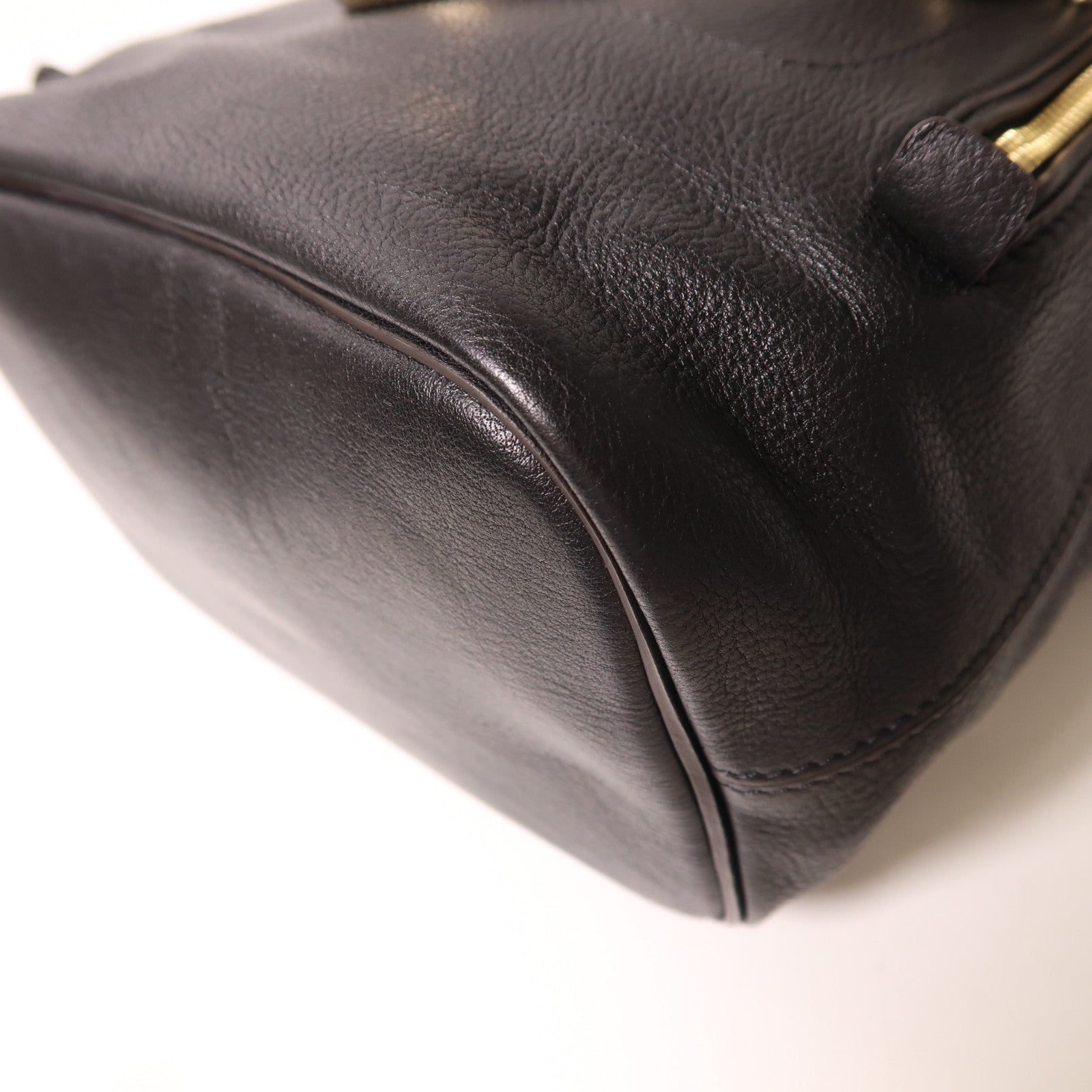 Chloe 牛皮皮革Backpack金扣背包