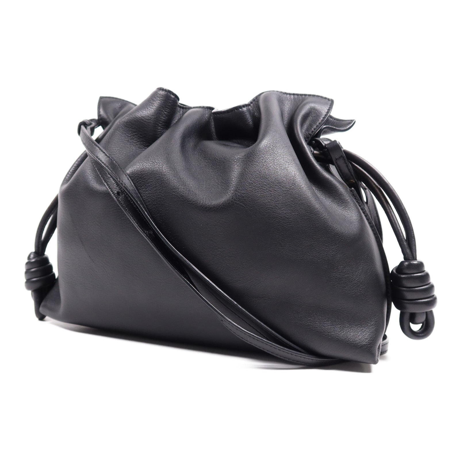 LOEWE 牛皮皮革Flamenco Medium金扣肩背袋