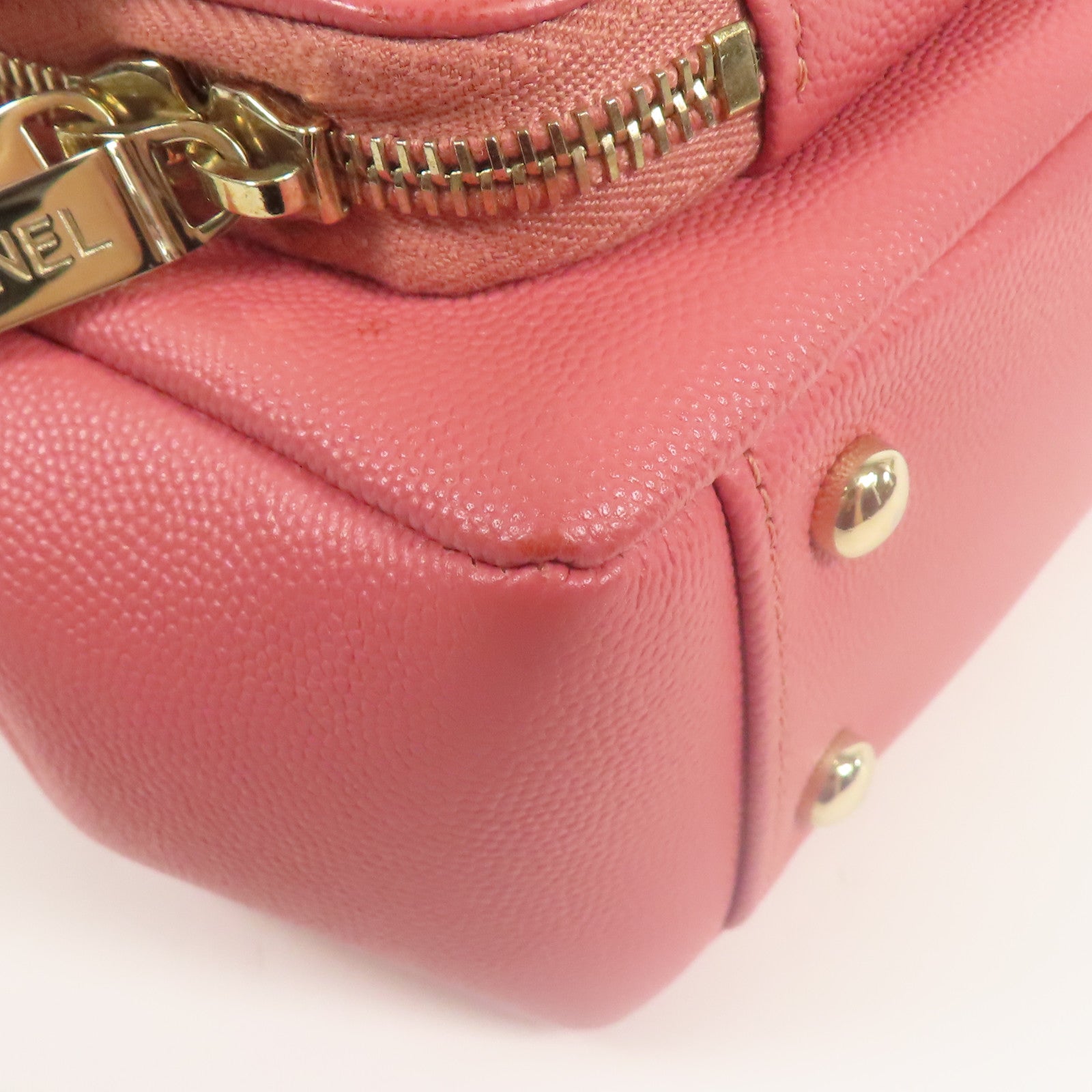 CHANEL 牛皮皮革Affinity金扣手挽肩背兩用袋