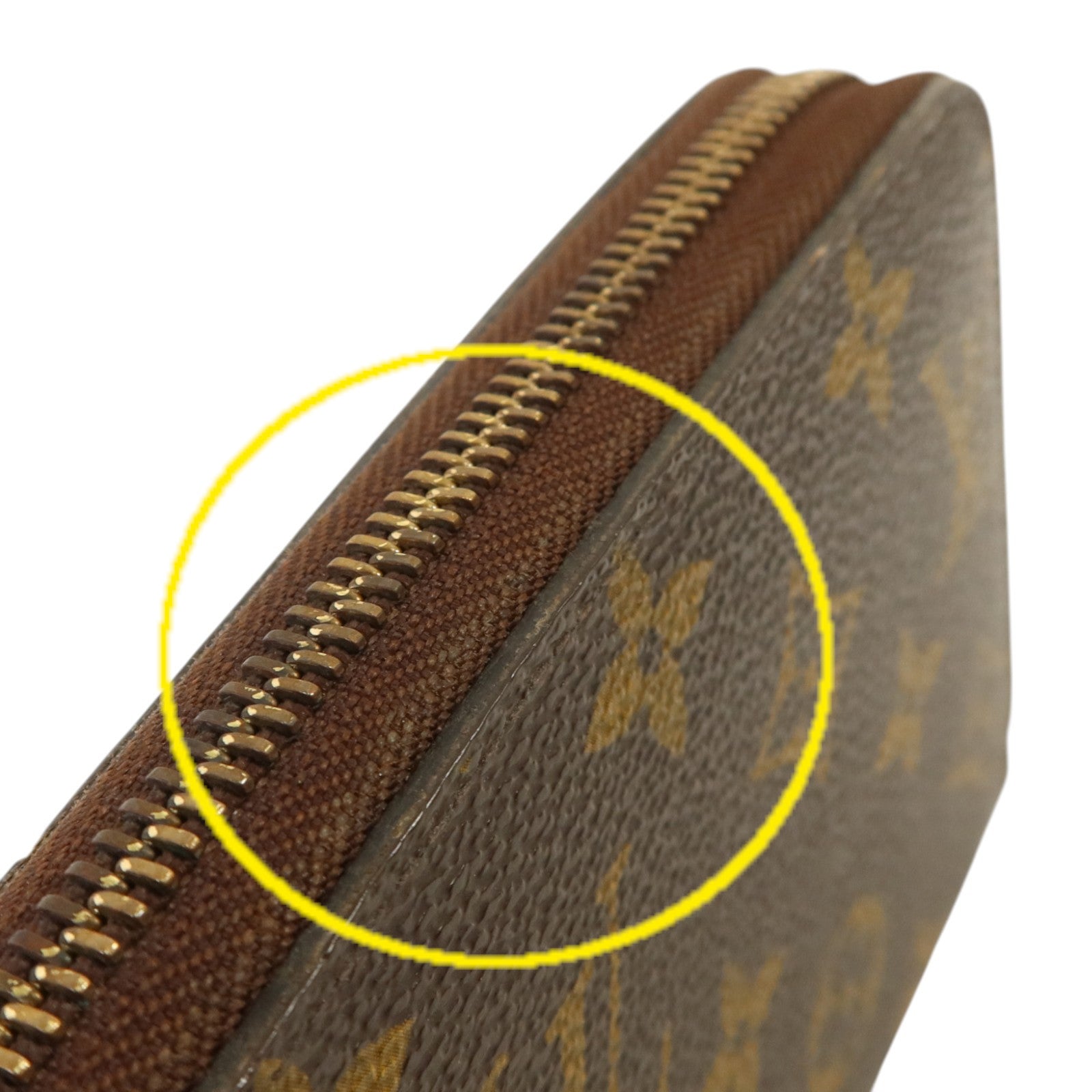 LOUIS VUITTON Monogram Zippy Wallet金扣長錢包