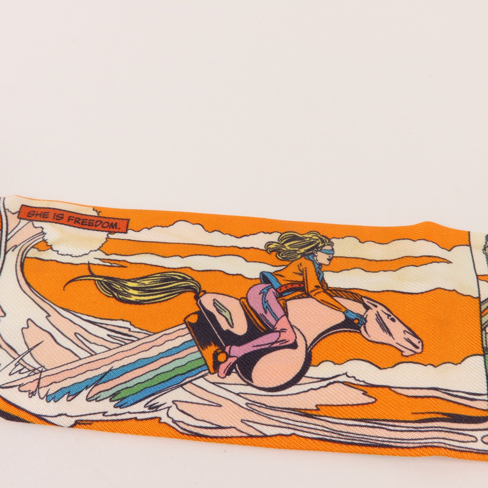 HERMES 絲質Twilly絲巾