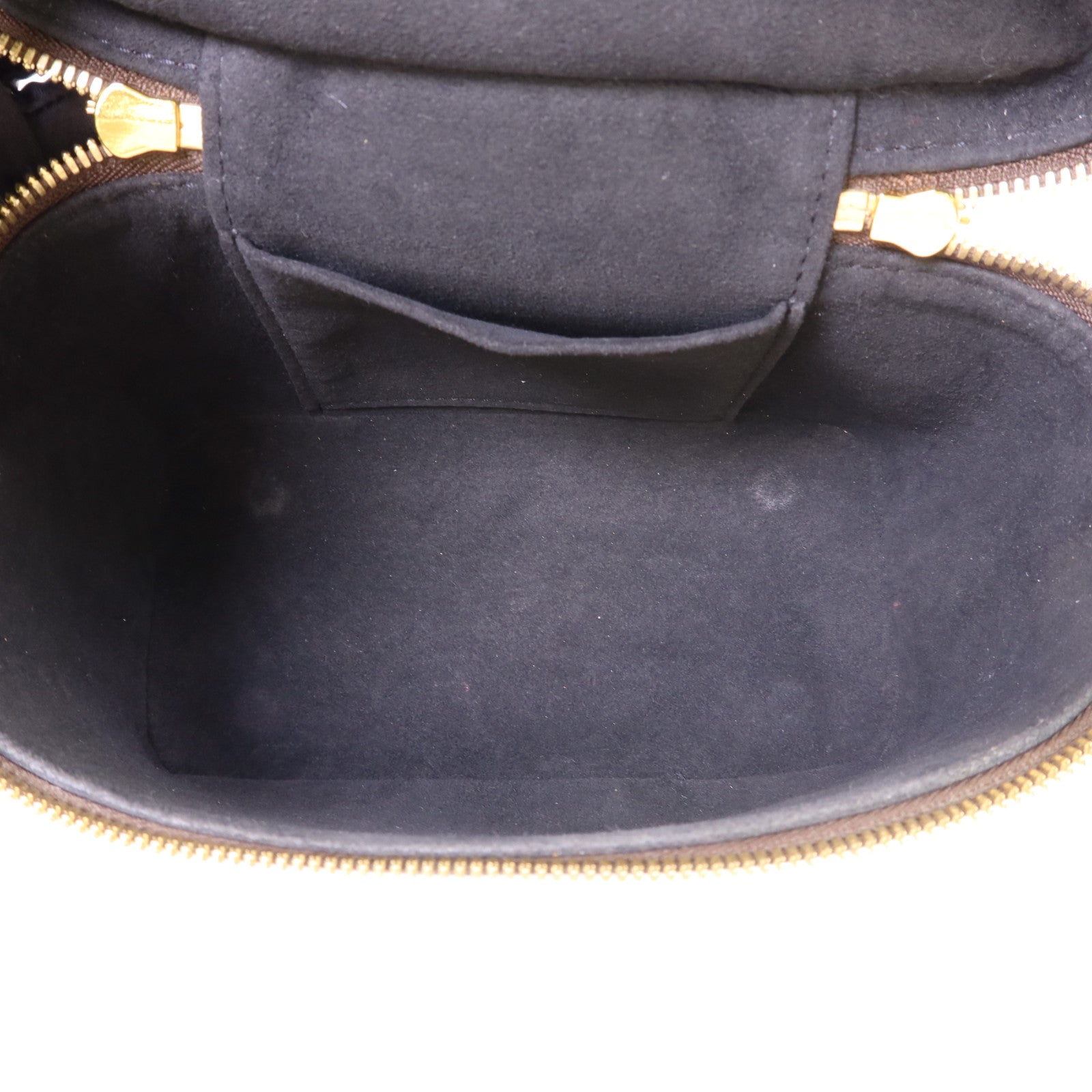 LOUIS VUITTON Monogram Reverse Vanity PM金扣手挽肩背兩用袋棕色