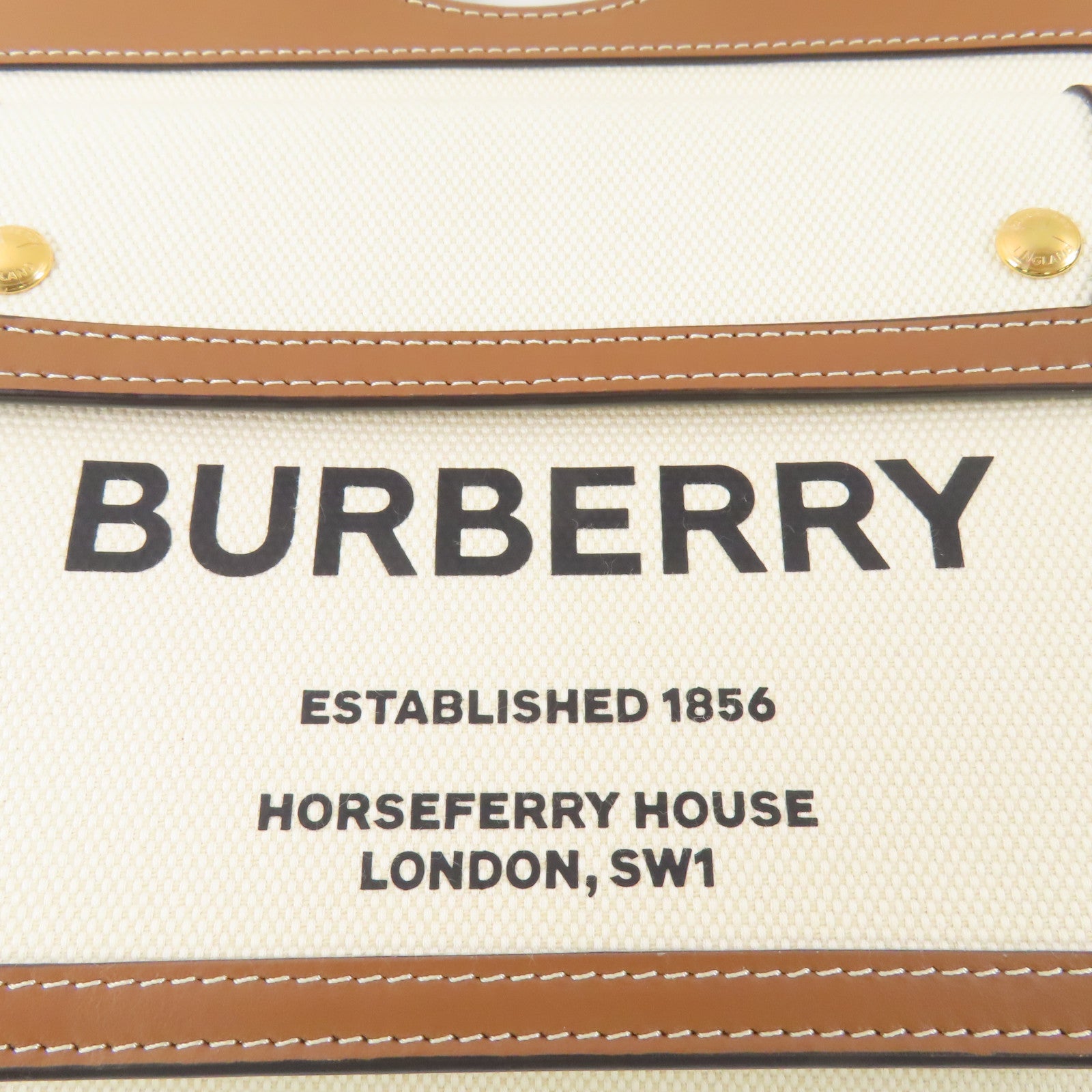 BURBERRY 帆布Mini Pocket手挽肩背兩用袋
