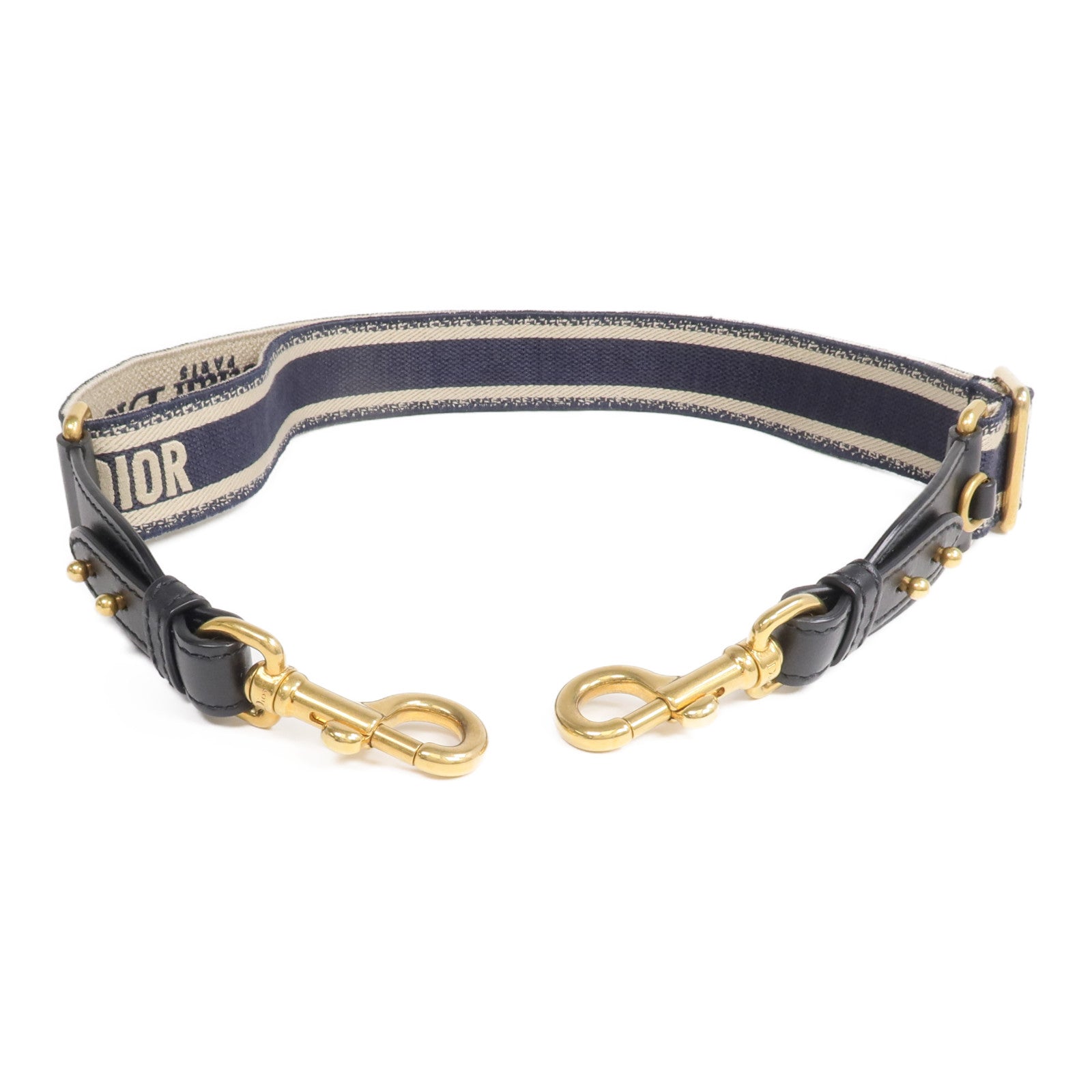 Dior 帆布Strap金扣肩背帶