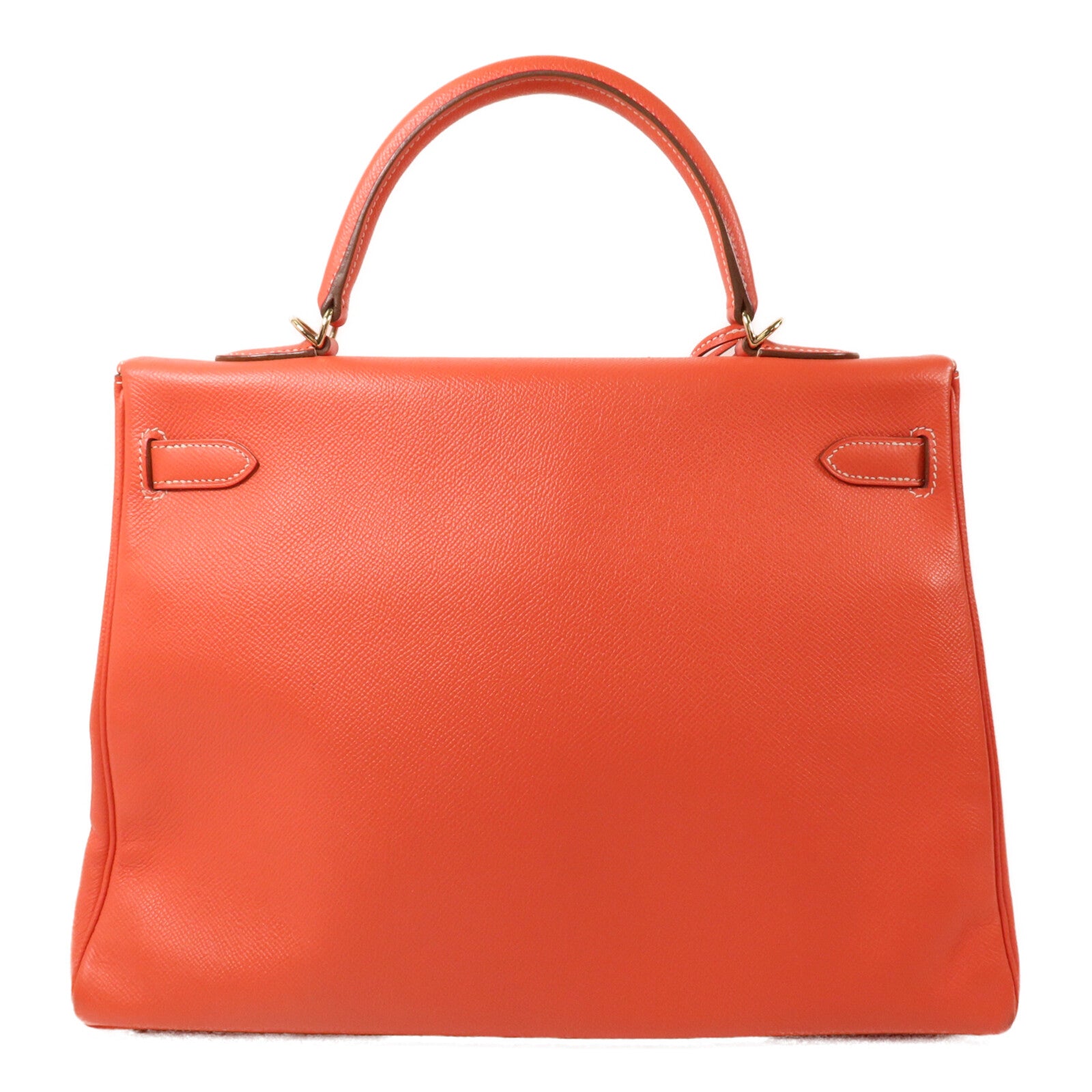 HERMES Epsom皮革/Chevre皮革Kelly 35手挽肩背兩用袋Rose Jaipur/Gold