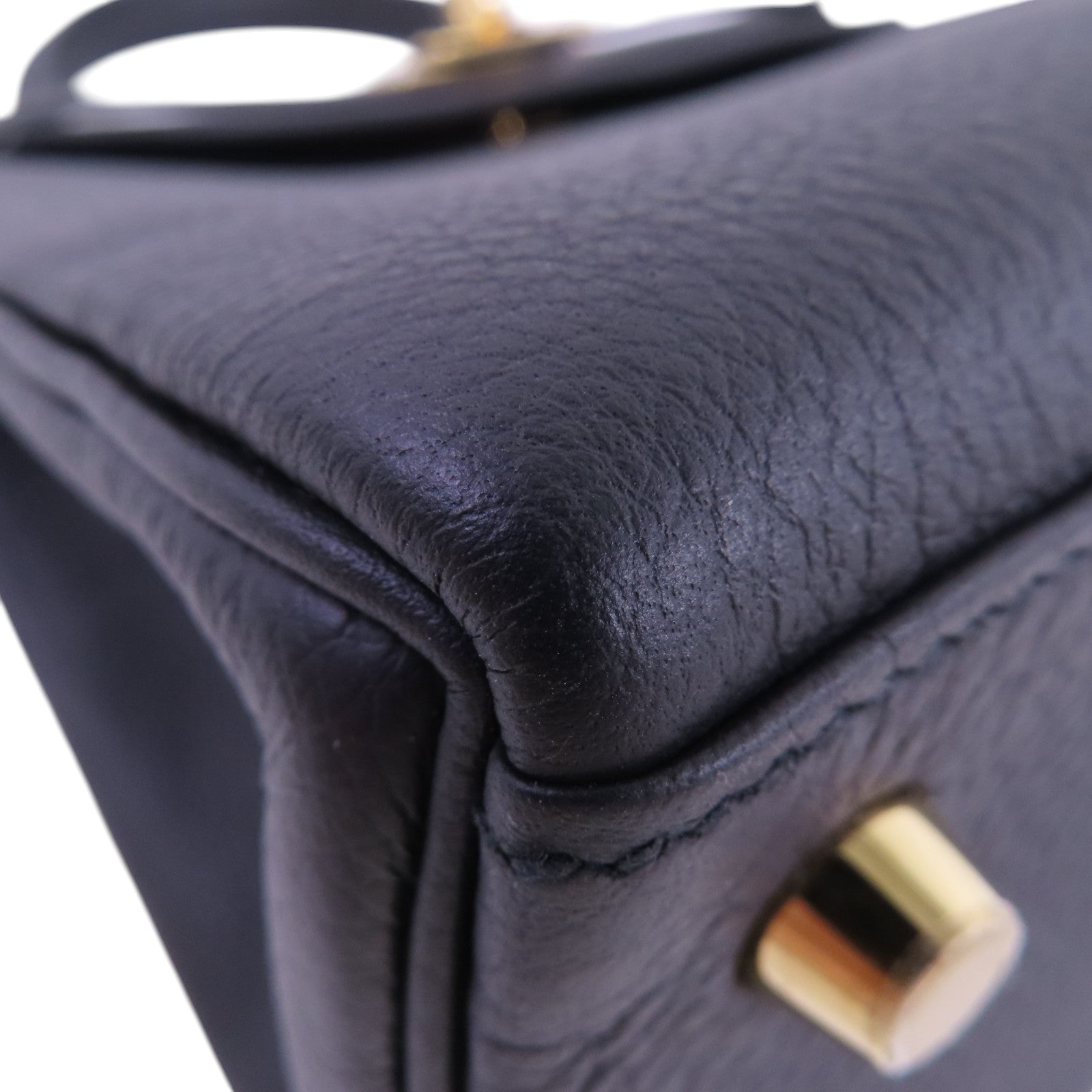 HERMES 【激減優惠】Togo皮革Kelly 25 2Way Hand Bag金扣手挽肩背兩用袋