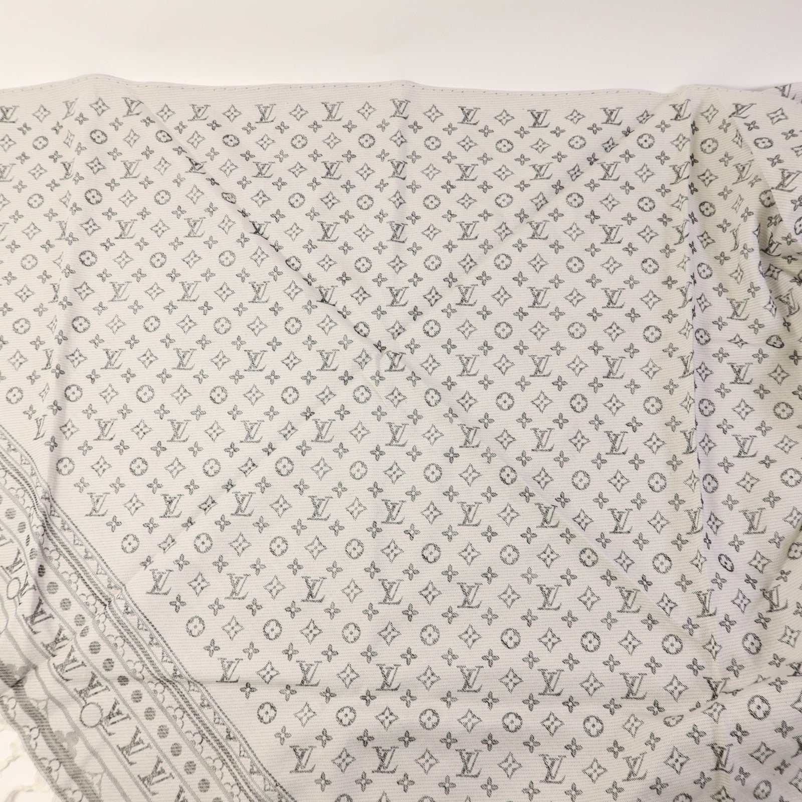 LOUIS VUITTON 絲質/羊毛Scarf絲巾