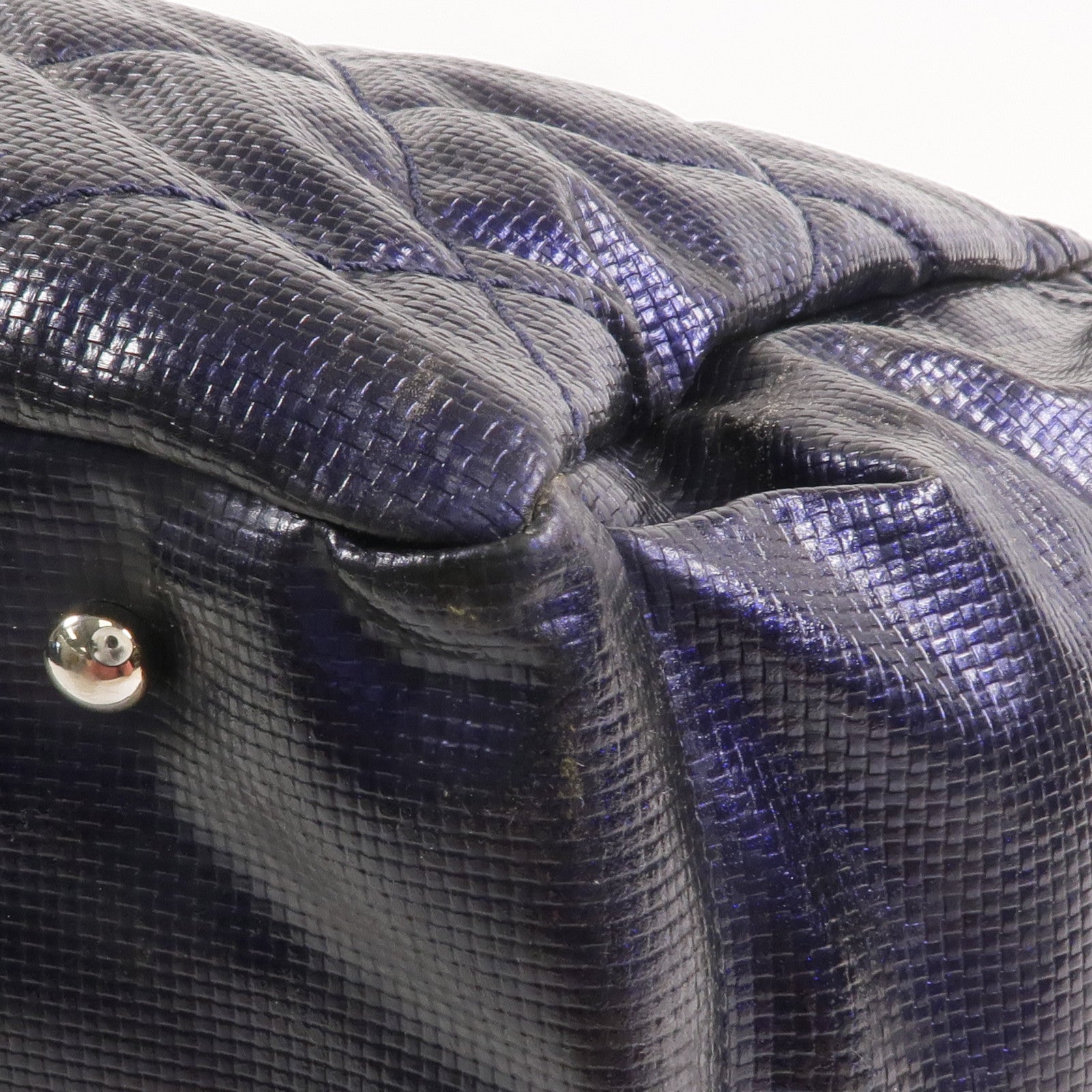 CHANEL 塗層帆布Paris Biarritz Tote Bag銀扣手挽袋