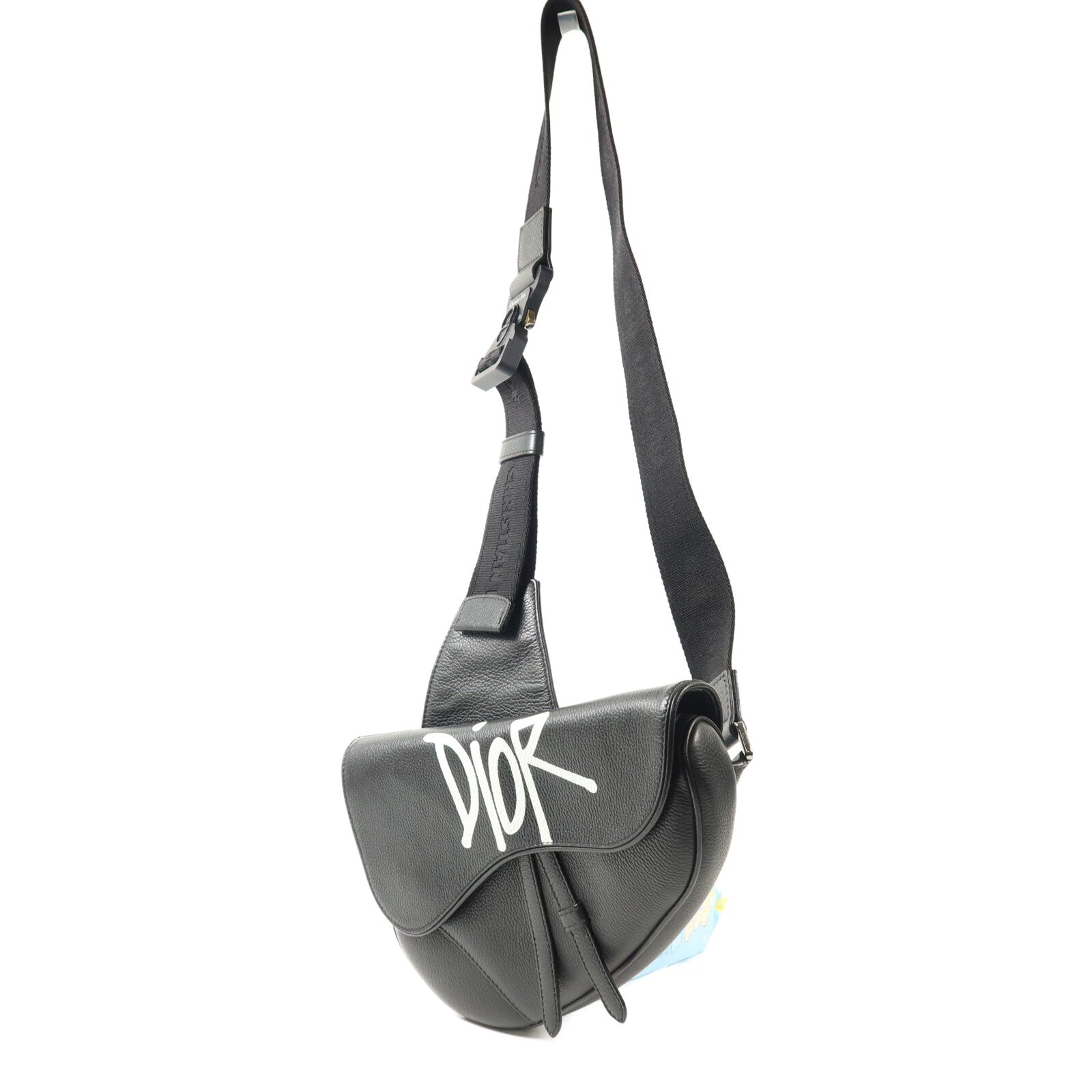 Dior 牛皮皮革Dior x Stussy Saddle Bag肩背袋