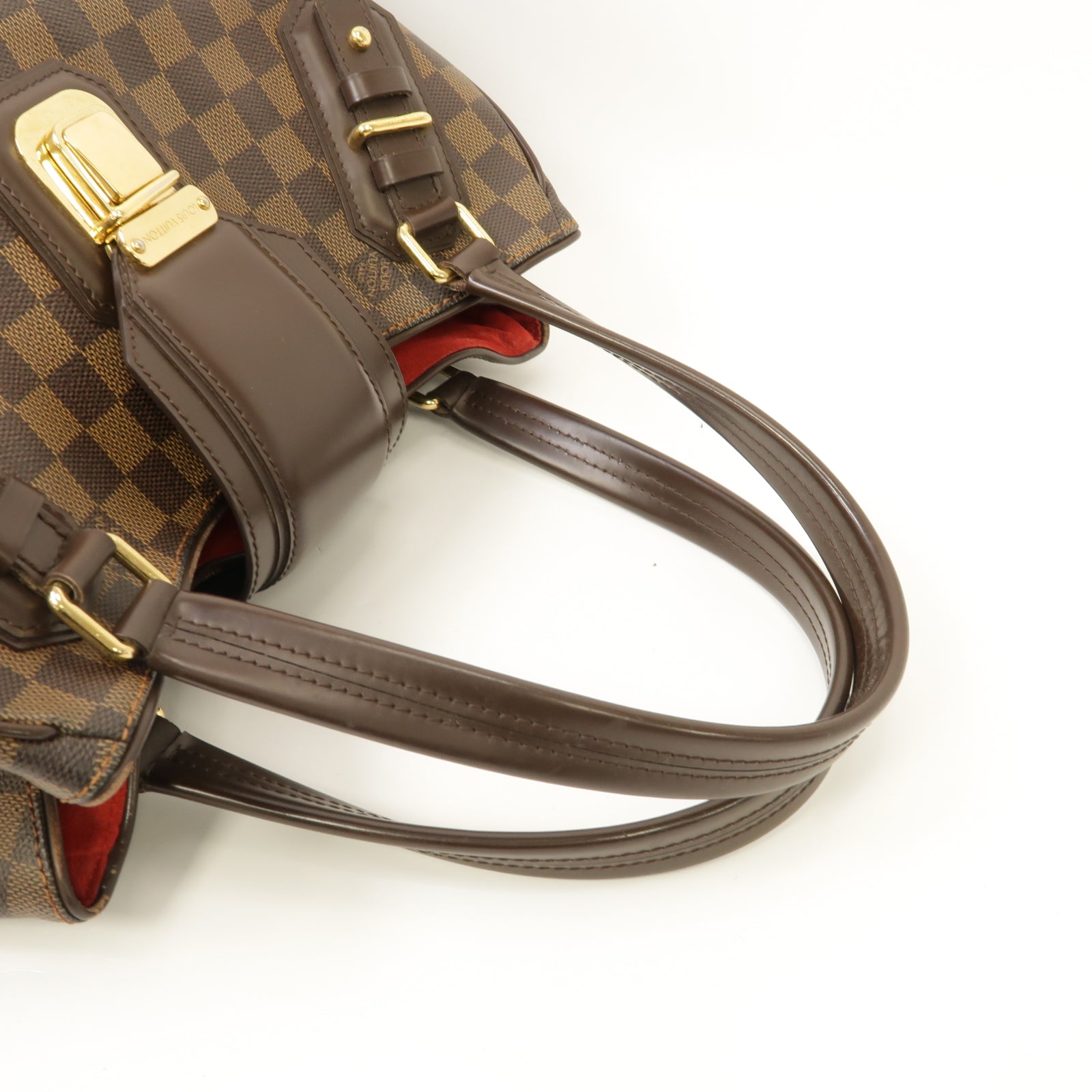 LOUIS VUITTON 【激減優惠】Damier Greet金扣肩背袋棕色