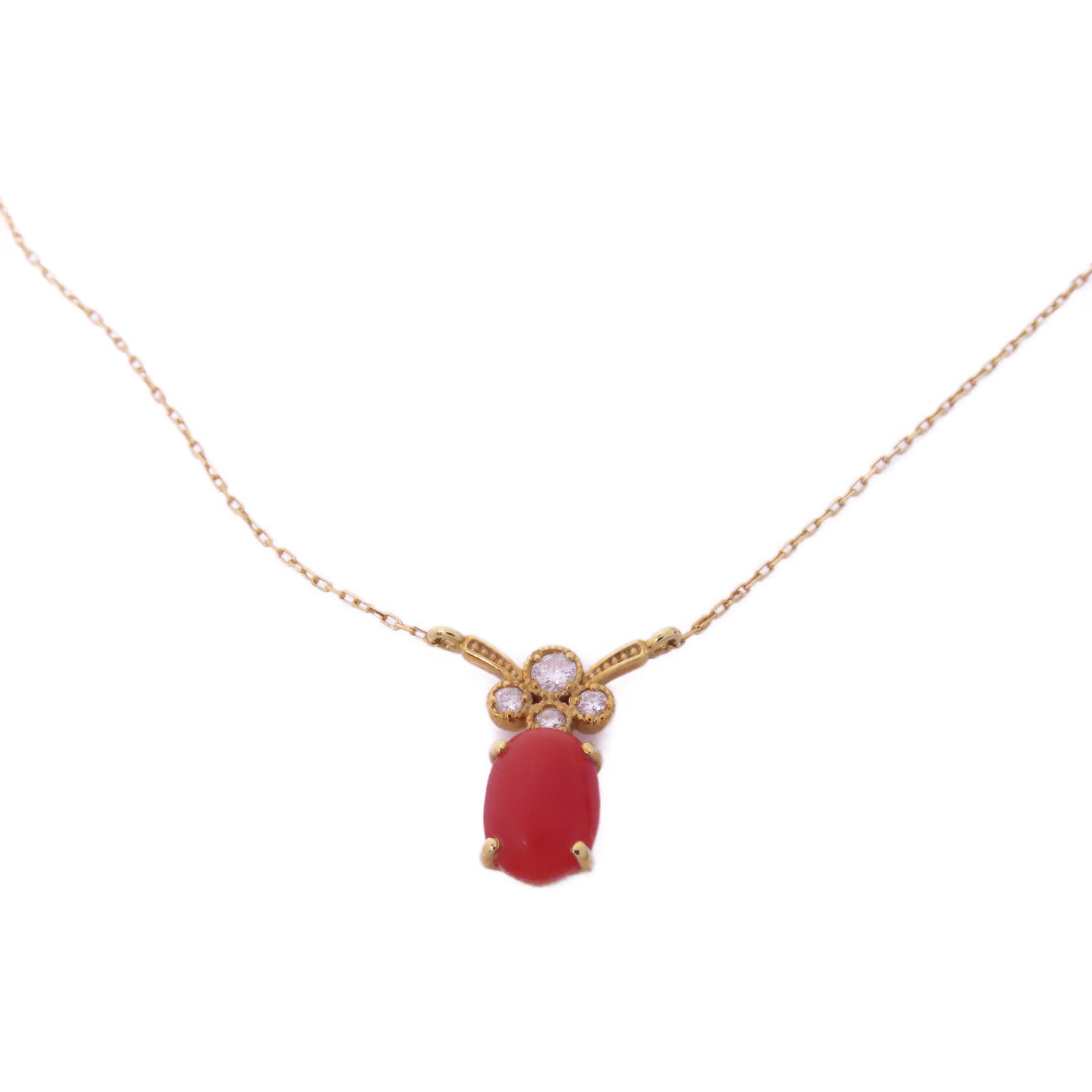 JEWELRY 18K金/紅珊瑚石Necklace項鍊