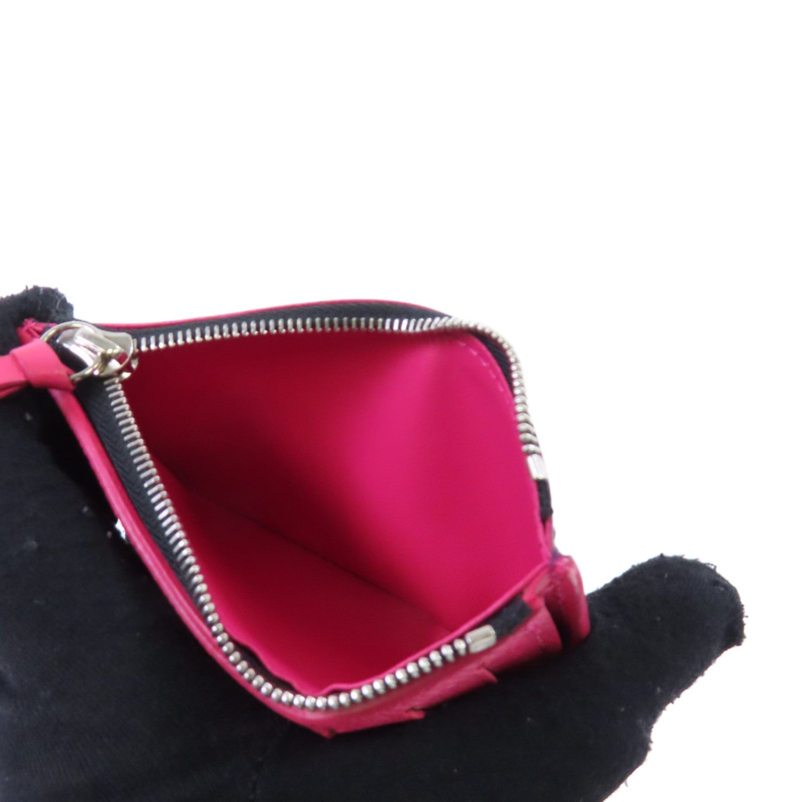 LOUIS VUITTON Epi Leather Victorine Small Wallet銀扣短錢包黑色/粉紅色