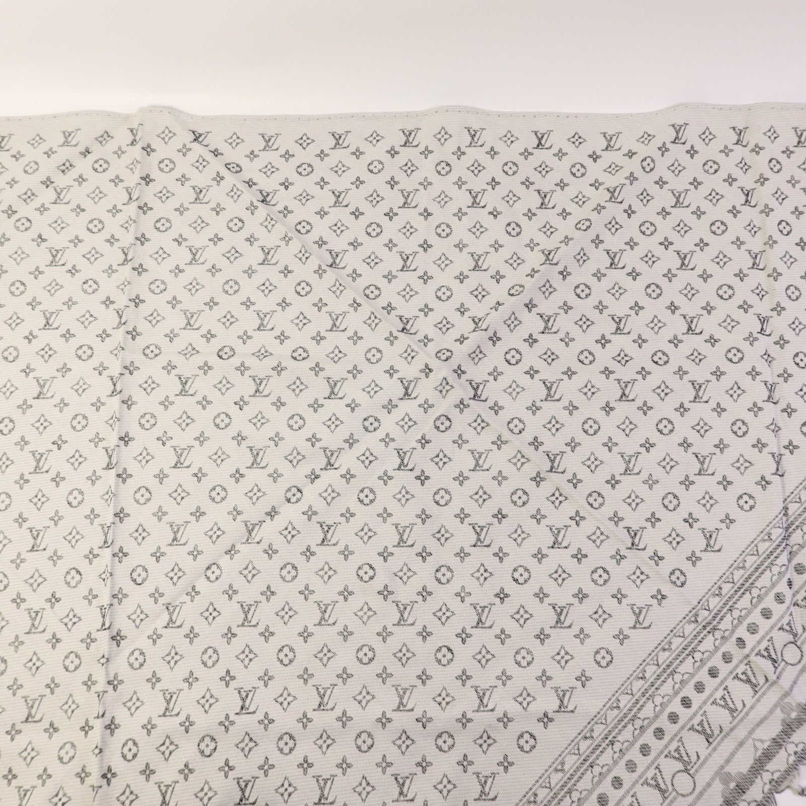 LOUIS VUITTON 絲質/羊毛Scarf絲巾